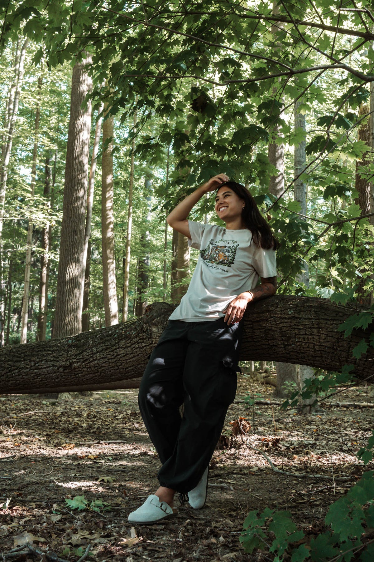 Adventure Awaits | Unisex Tee | Heather Tan