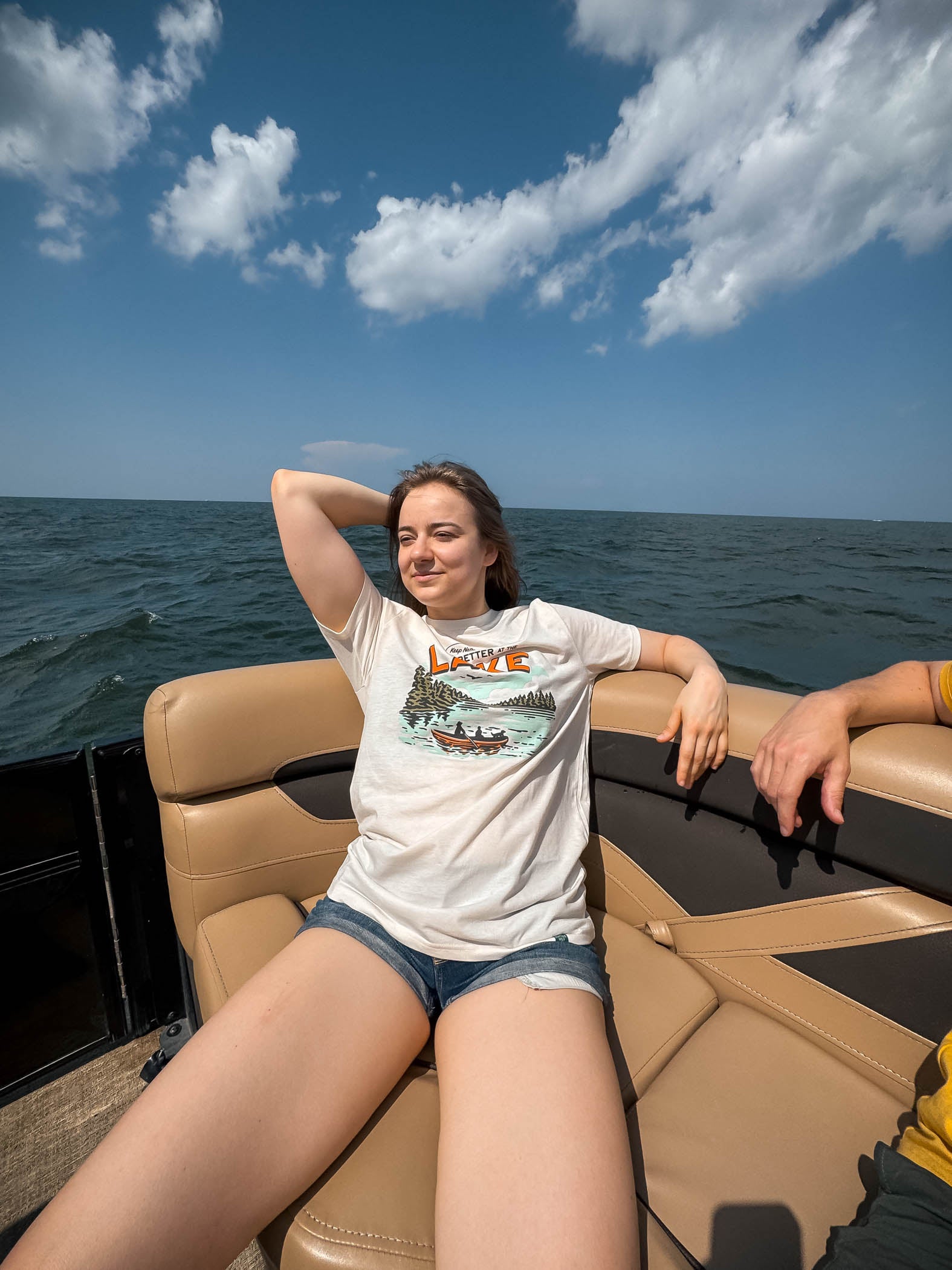 Better At The Lake | Unisex Tee | Natural