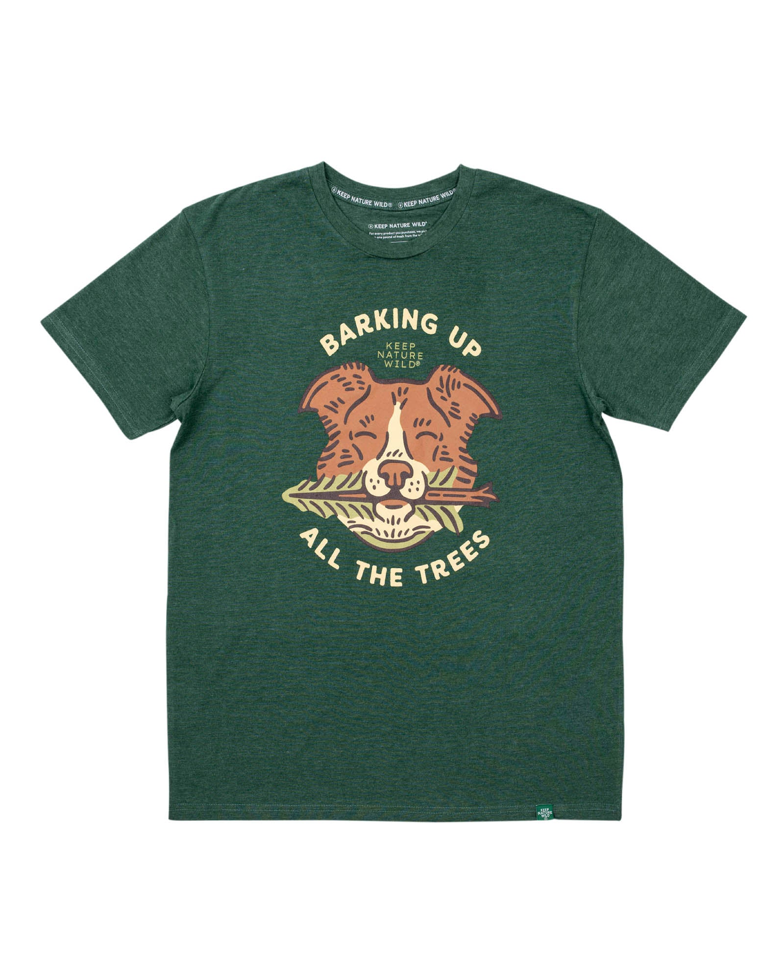 Barking Up All the Trees Unisex Tee | Heather Forest