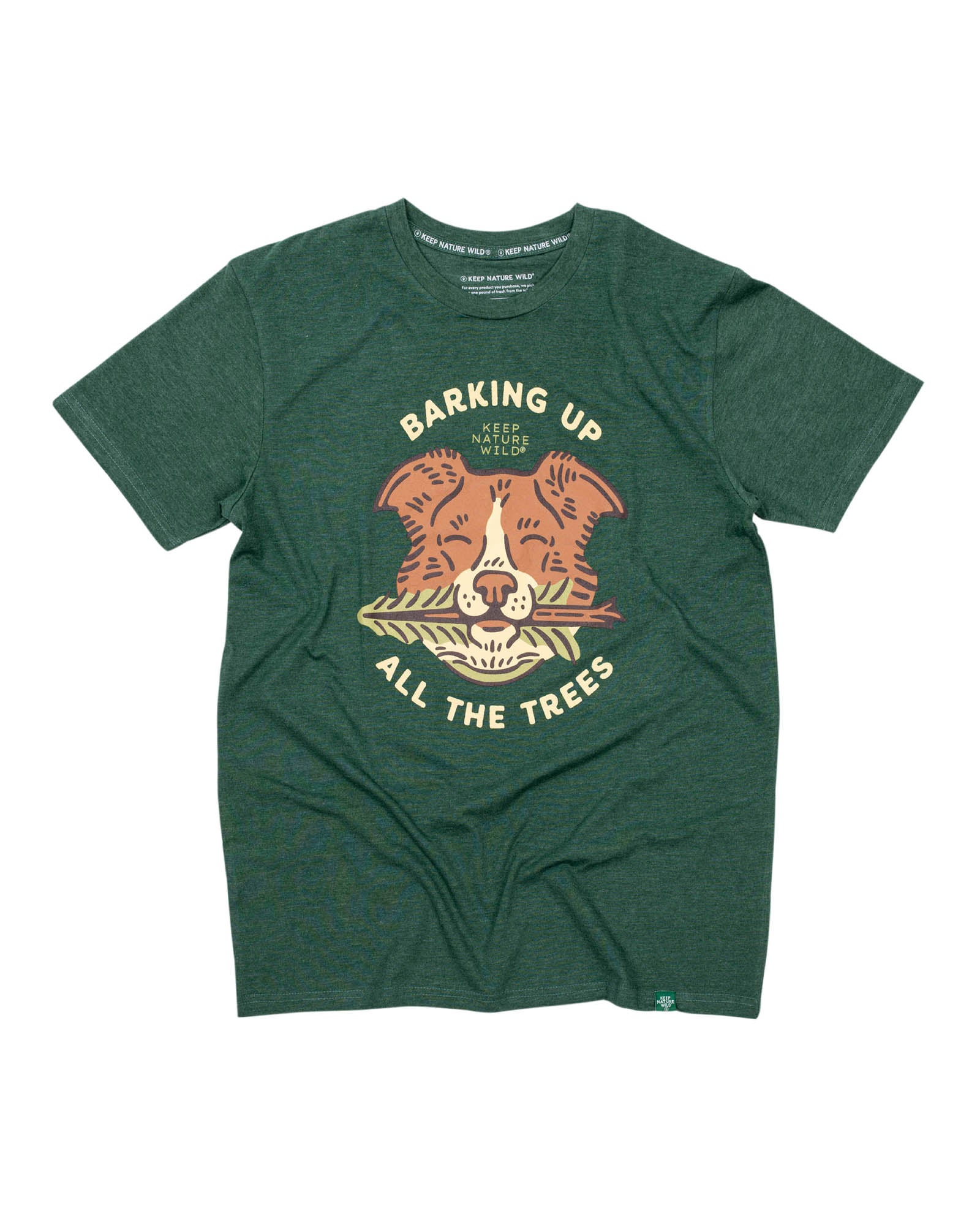 Barking Up All the Trees Unisex Tee | Heather Forest