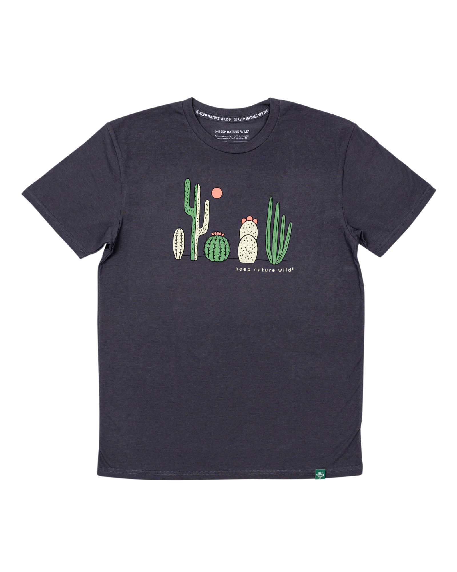 Cactus Friends Unisex Tee | Coal