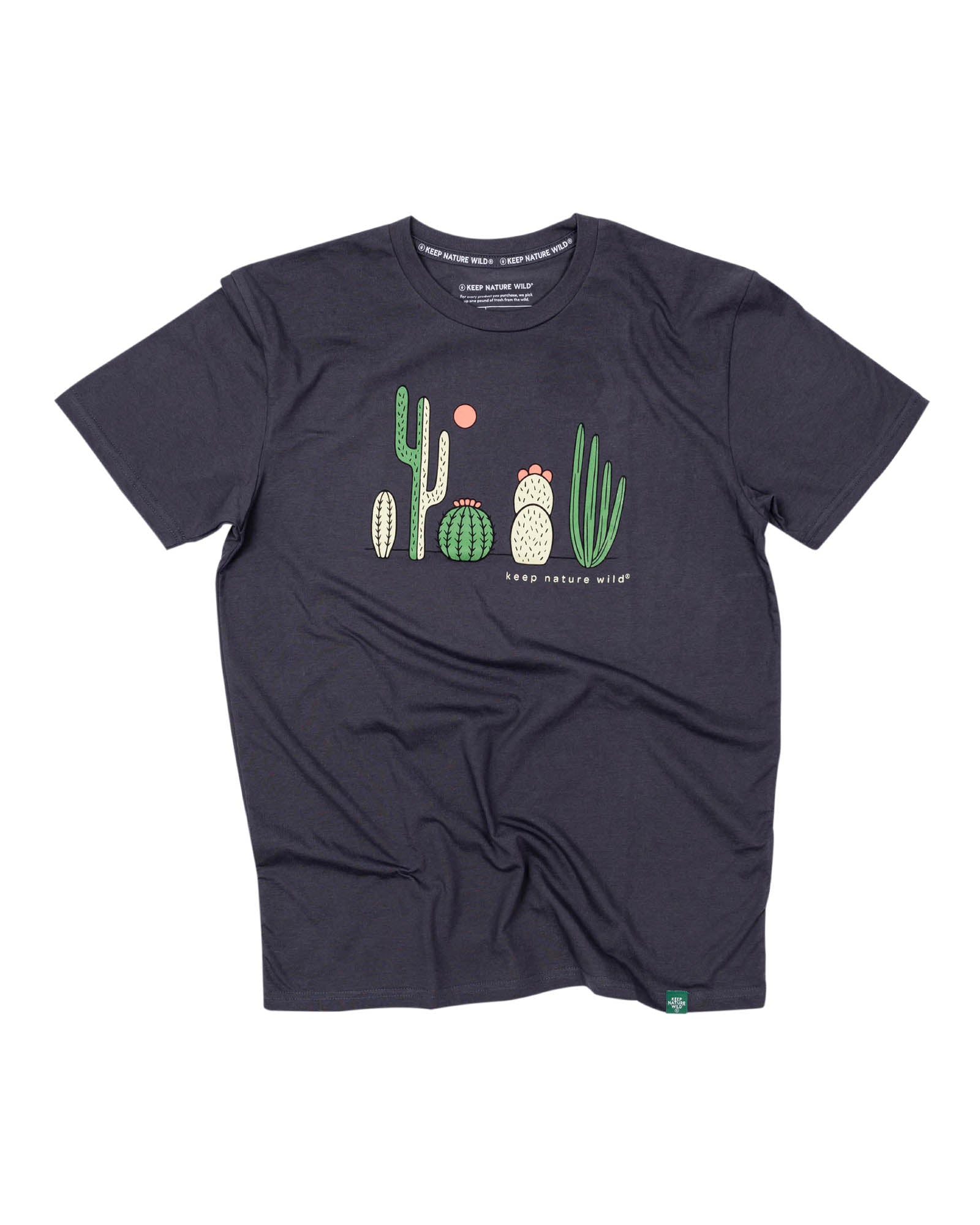 Cactus Friends Unisex Tee | Coal