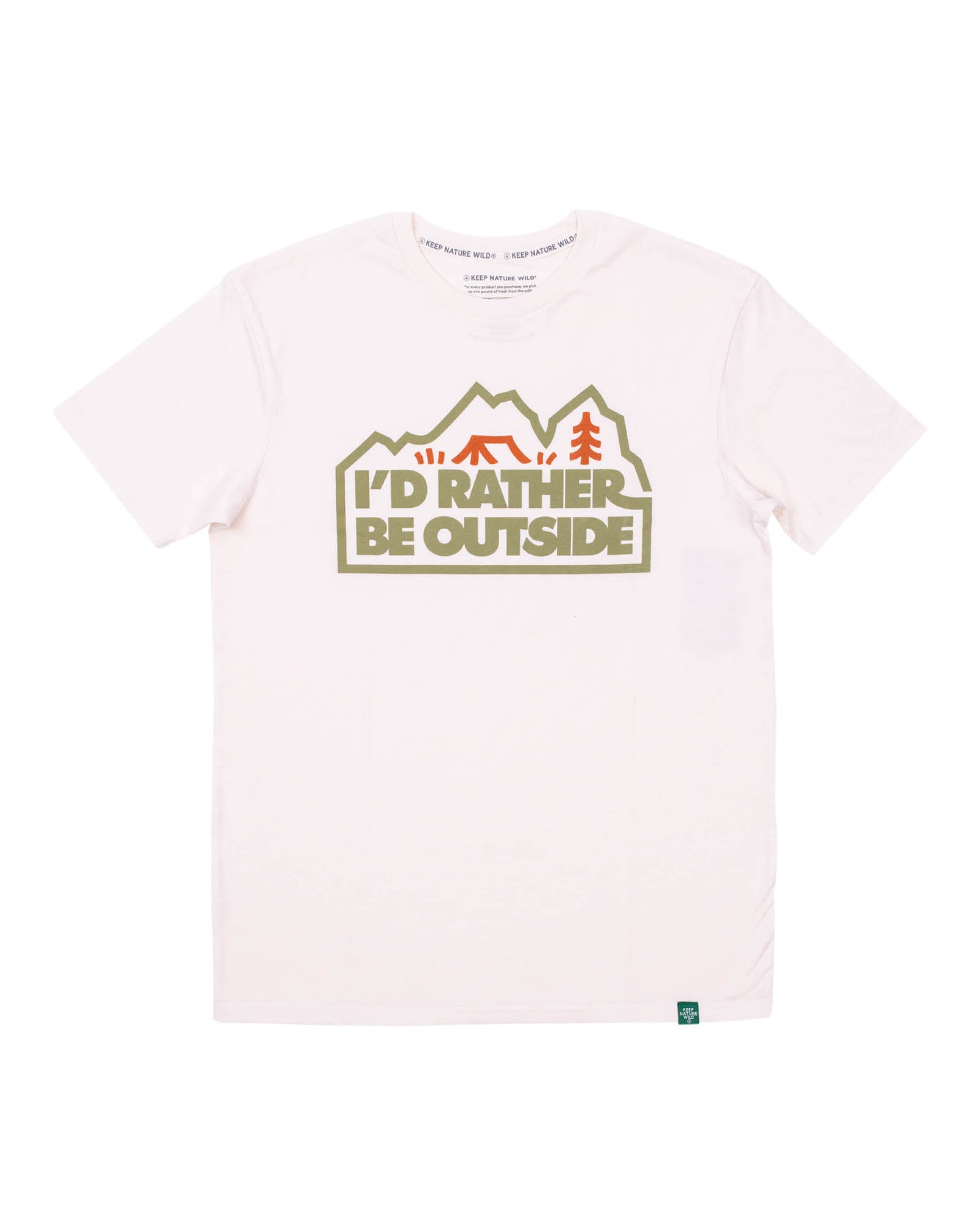 I'd Rather Be Outside Forest Unisex Tee | Natural