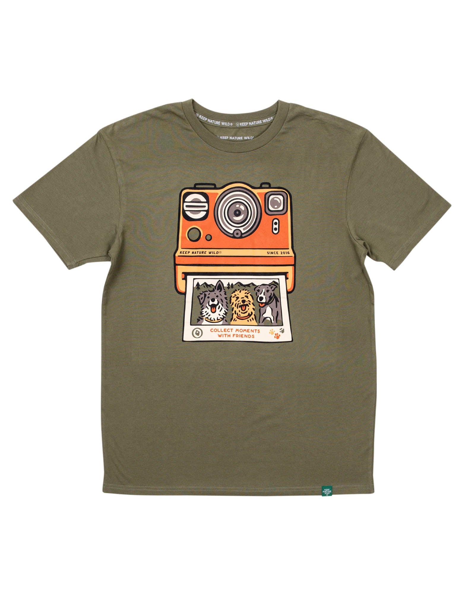 Collect Moments with Friends Unisex Tee | Olive