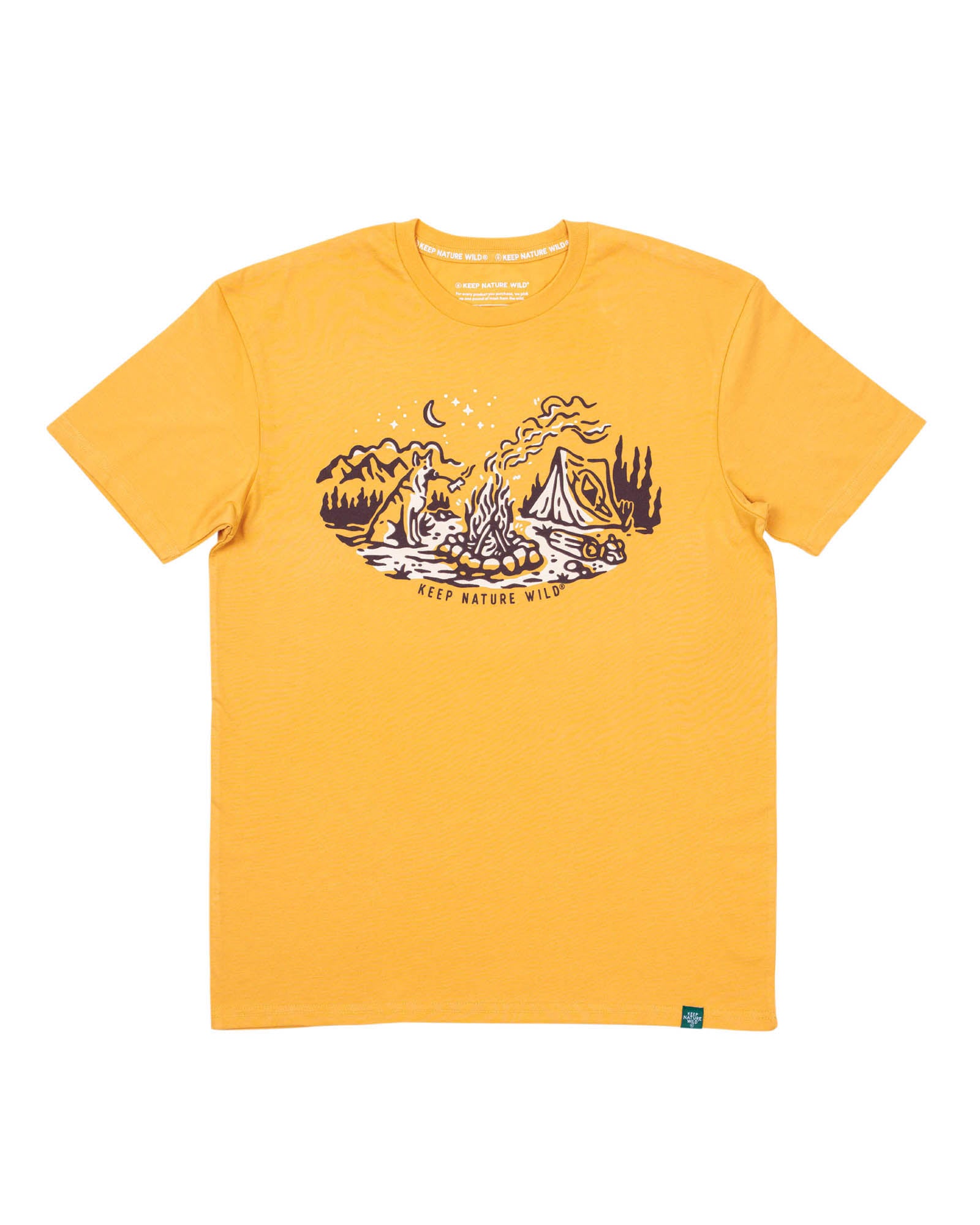 Campfire Dog Unisex Tee | Mustard