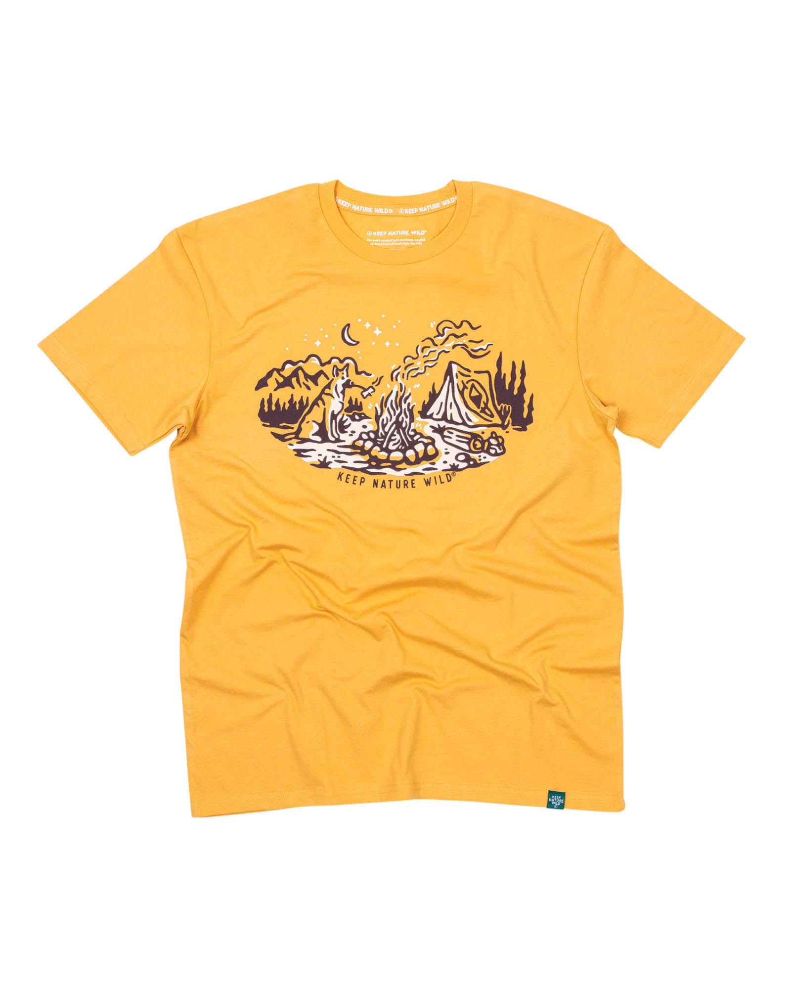 Campfire Dog Unisex Tee | Mustard