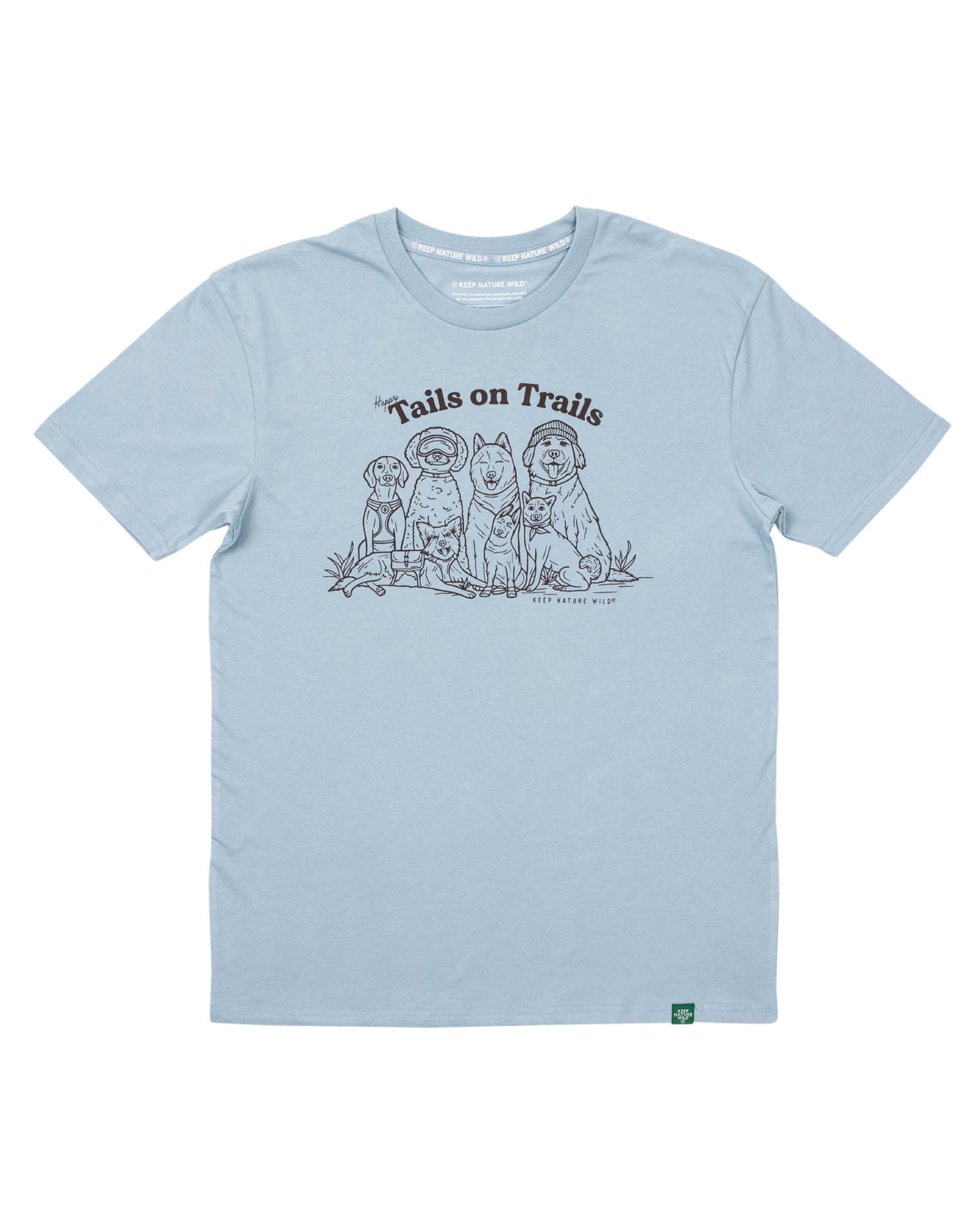 Happy Tails Unisex Tee | Morning Mist