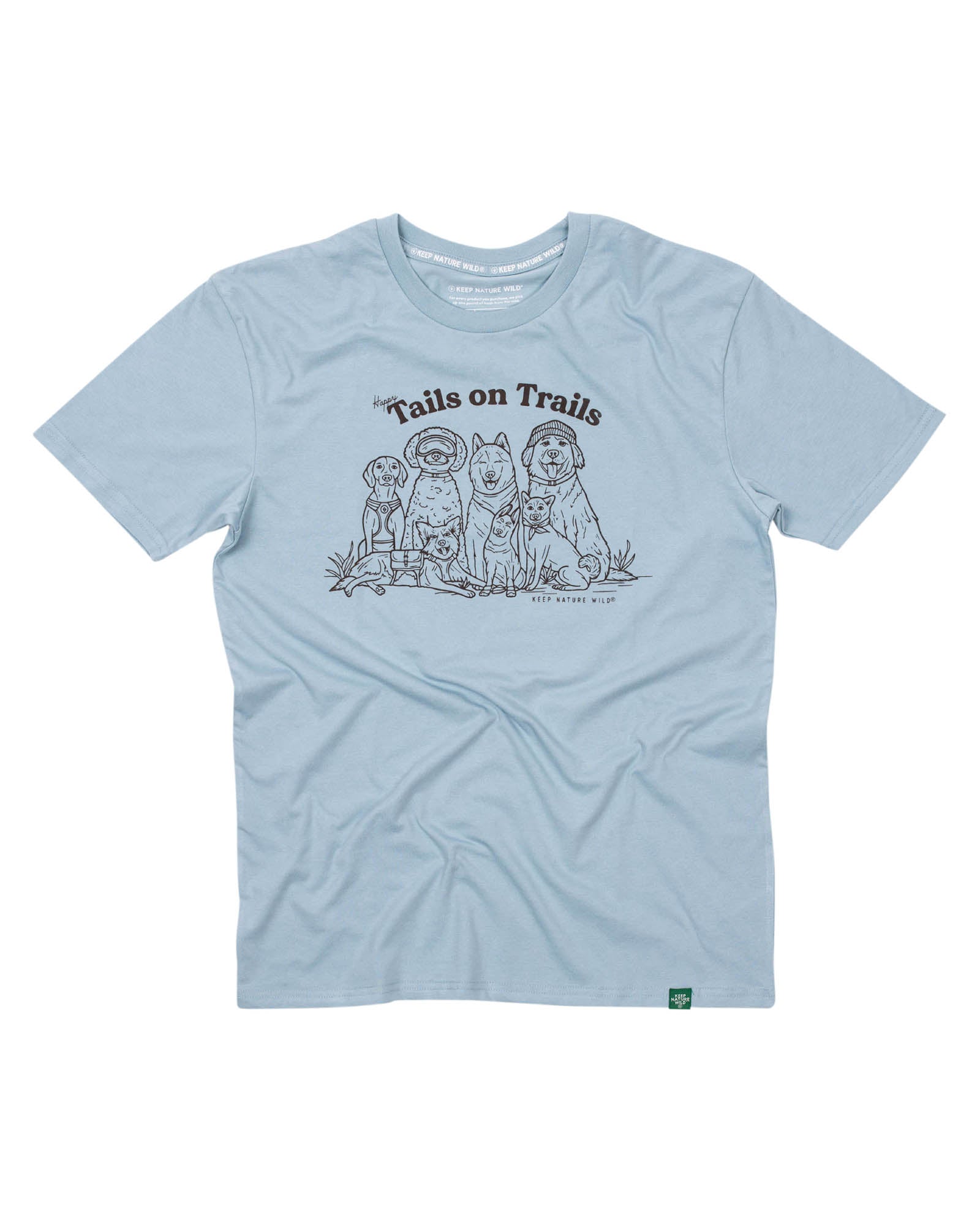 Happy Tails Unisex Tee | Morning Mist