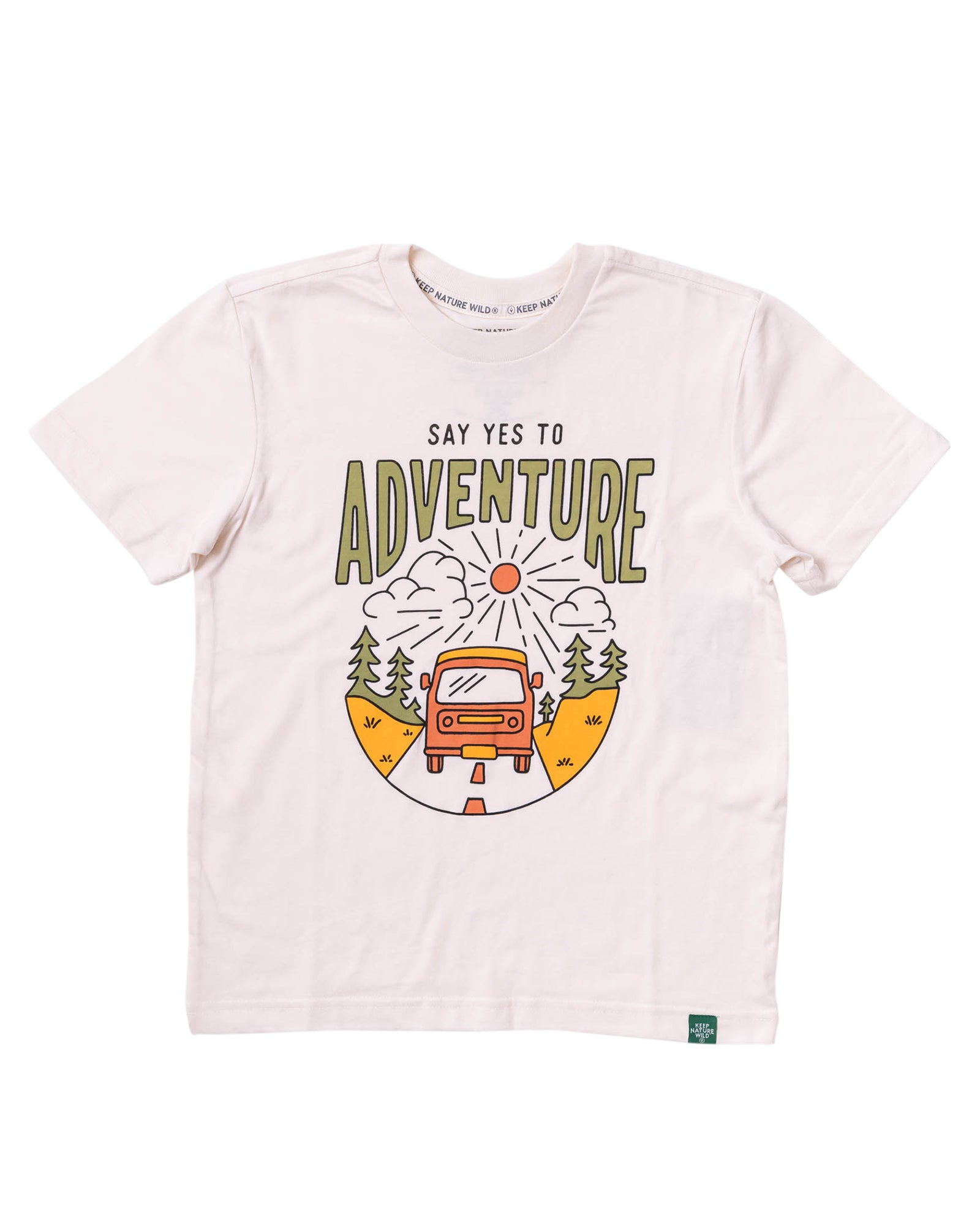 Say Yes to Adventure Youth Tee | Natural