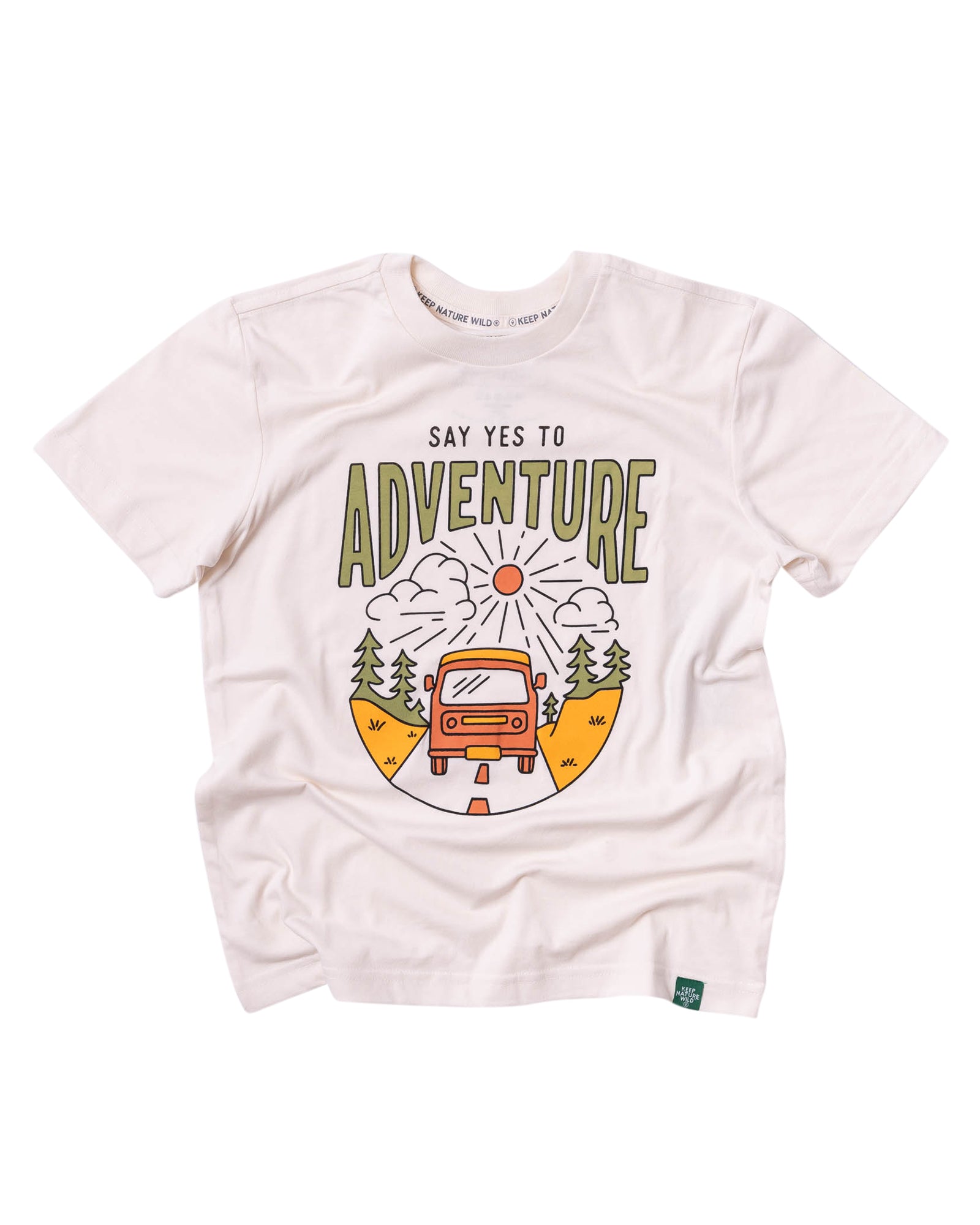 Say Yes to Adventure Youth Tee | Natural