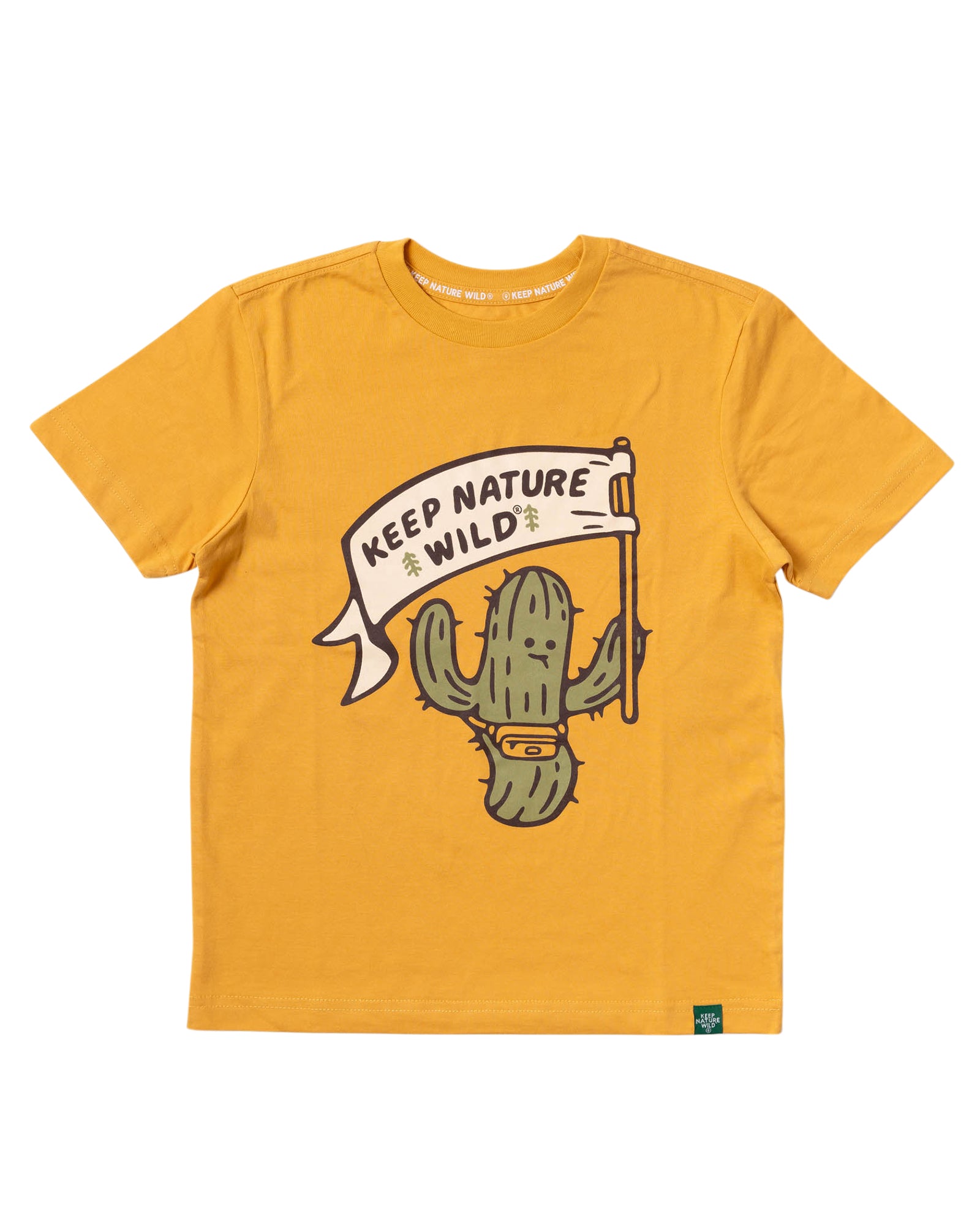 Happy Camper Saguaro Youth Tee | Mustard