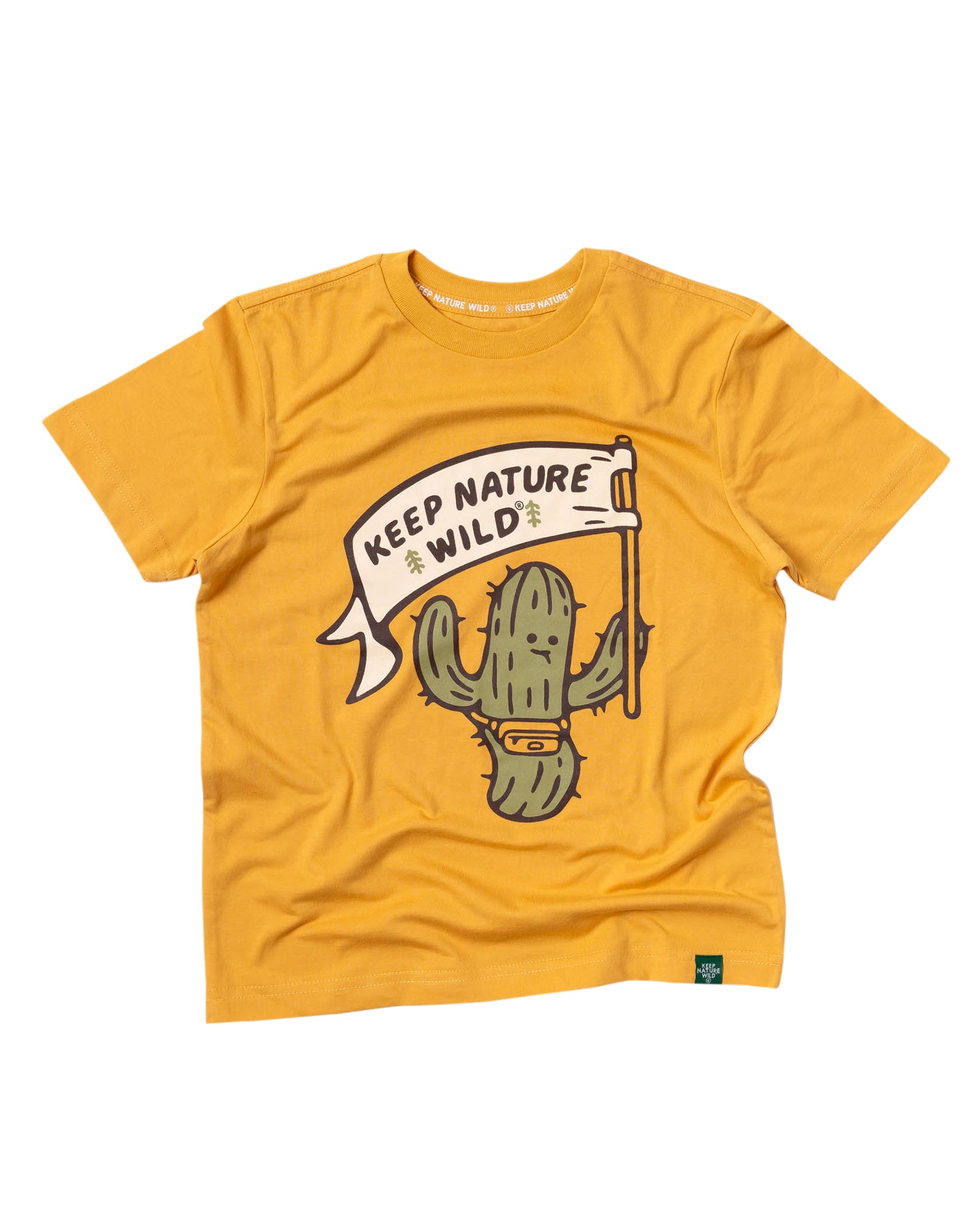 Happy Camper Saguaro Youth Tee | Mustard
