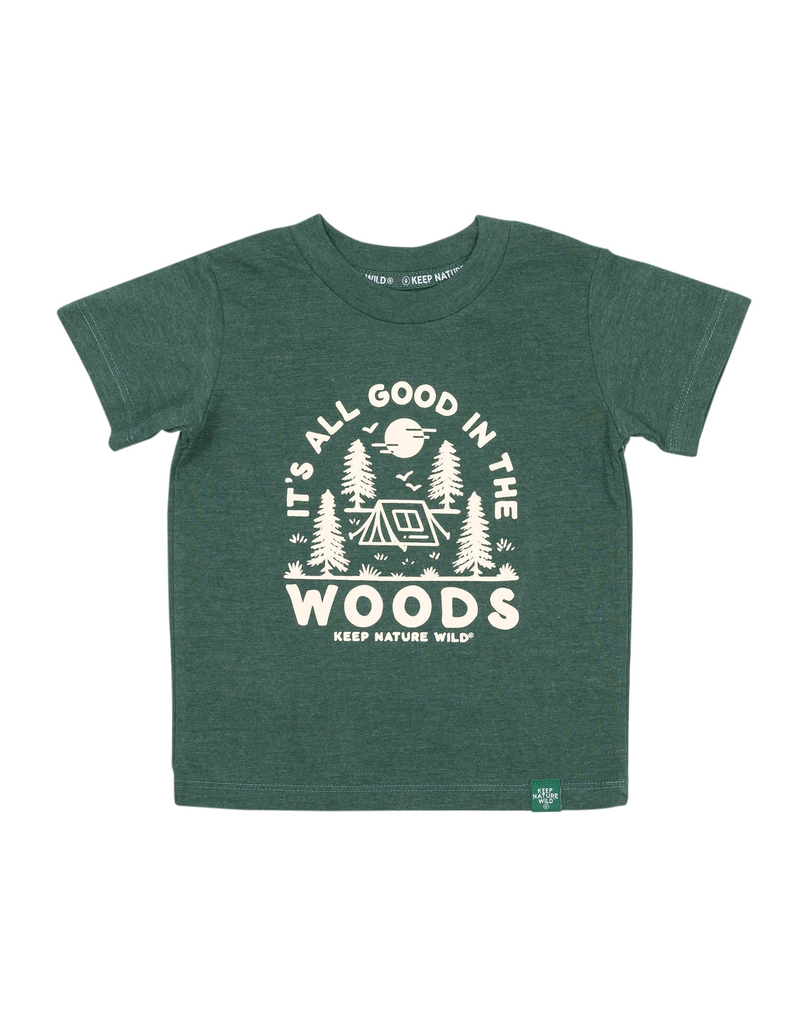Good in the Woods Toddler Tee | Heather Forest
