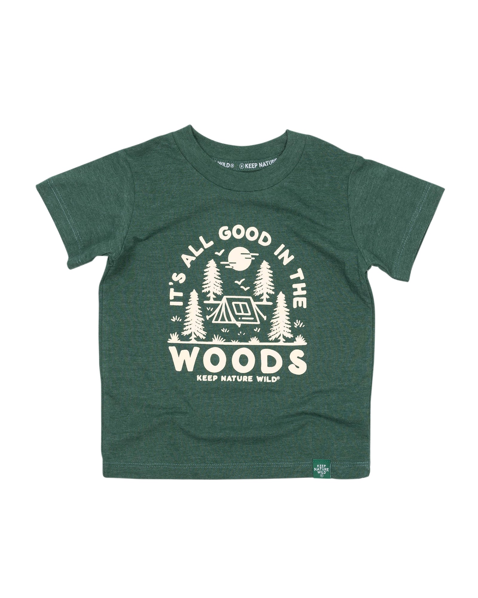 Good in the Woods Toddler Tee | Heather Forest