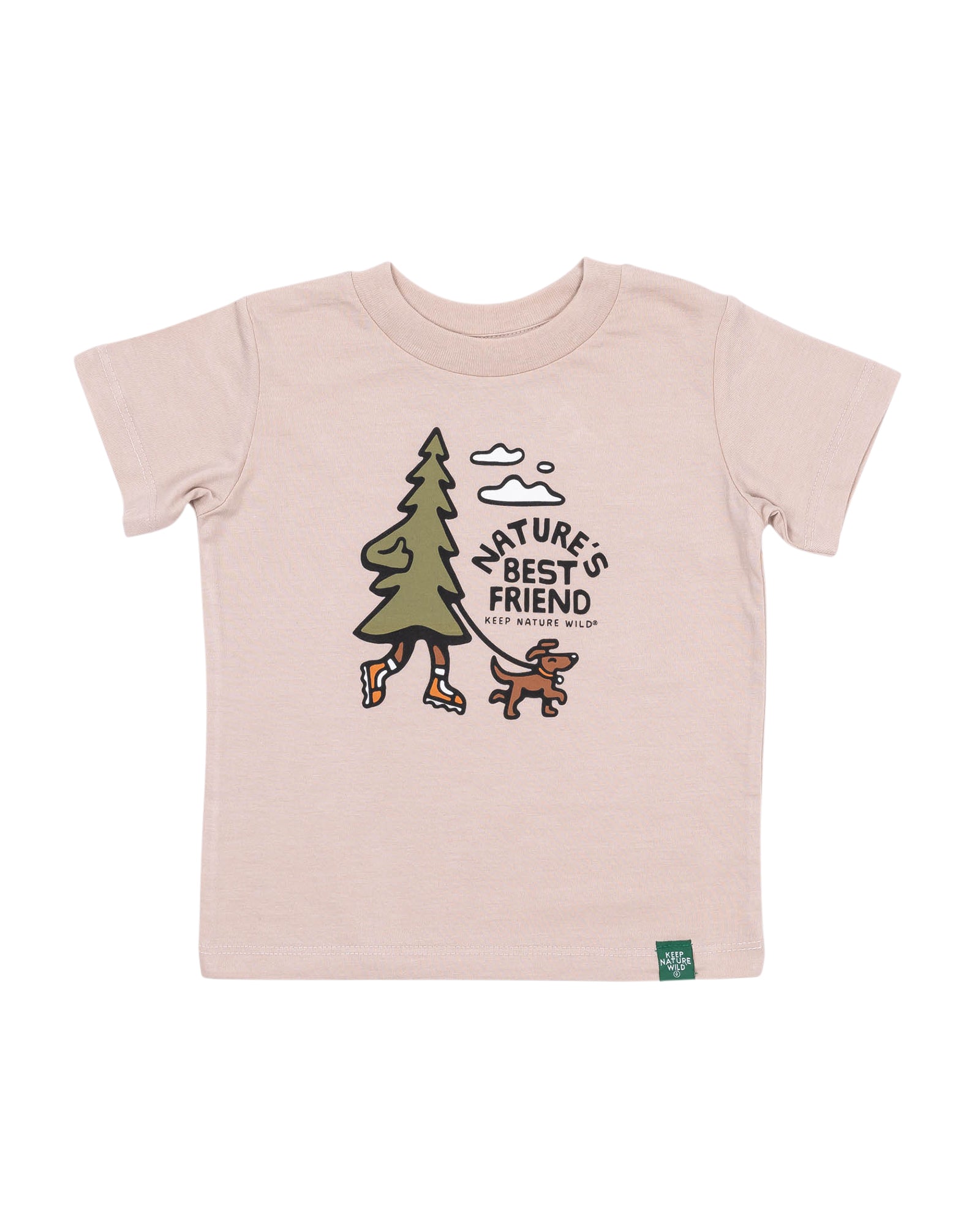 Nature's Best Friend Toddler Tee | Heather Tan