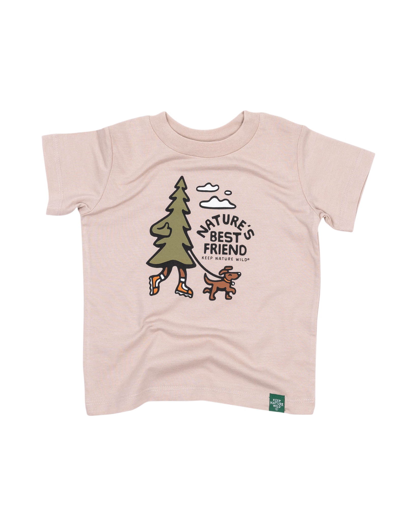 Nature's Best Friend Toddler Tee | Heather Tan