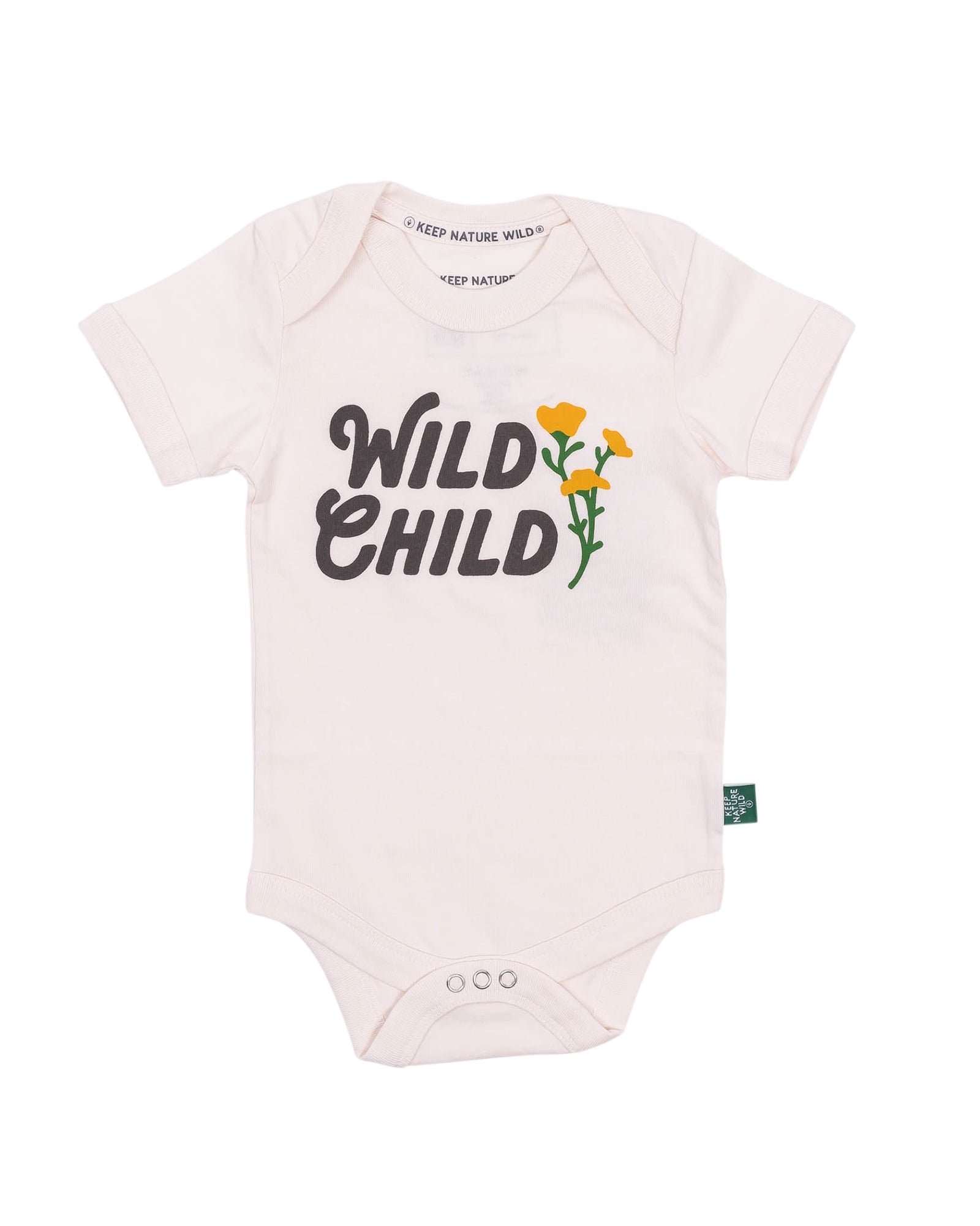 Wild Child Baby Bodysuit | Natural