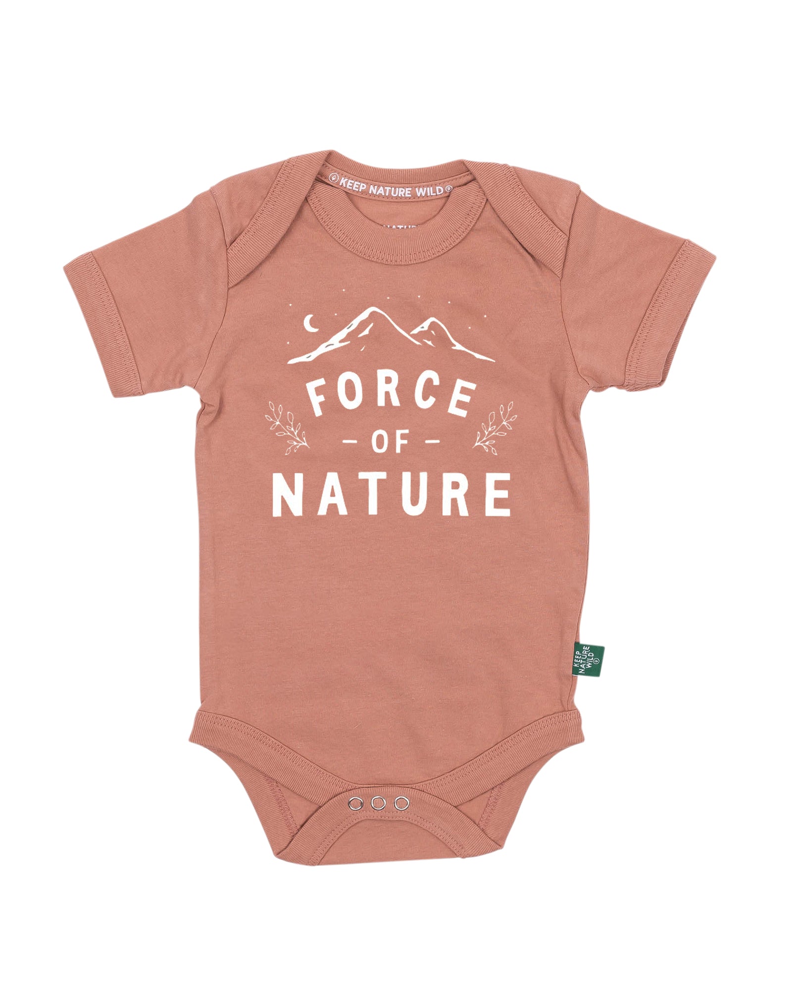 Force of Nature Baby Bodysuit | Canyon Rose