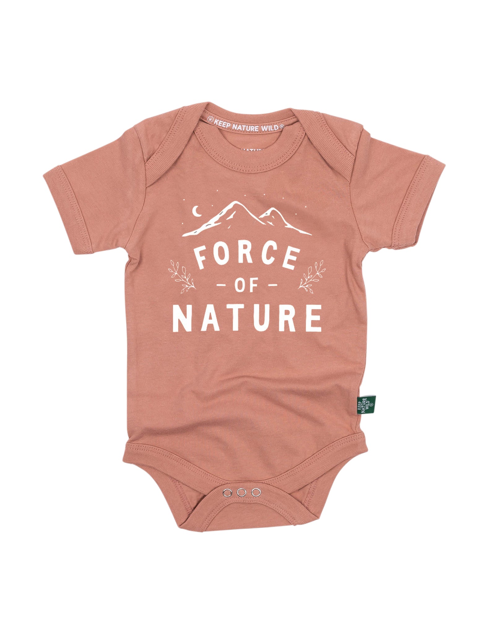 Force of Nature Baby Bodysuit | Canyon Rose