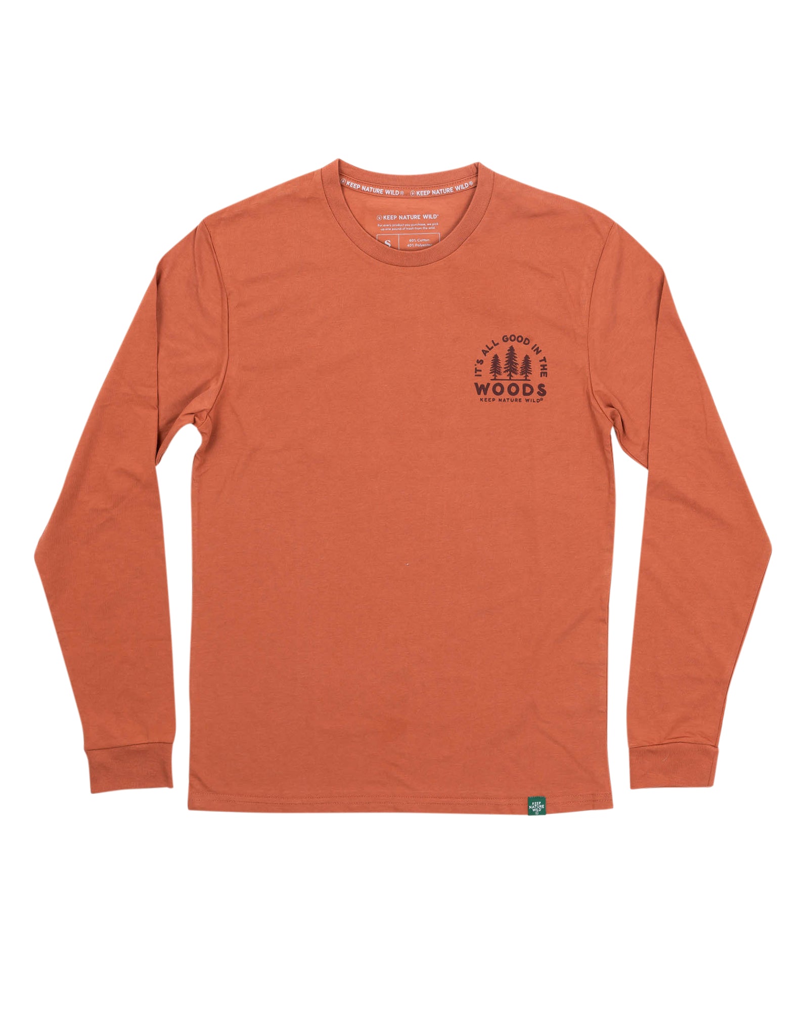 Good in the Woods Unisex Long Sleeve Tee | Redwood