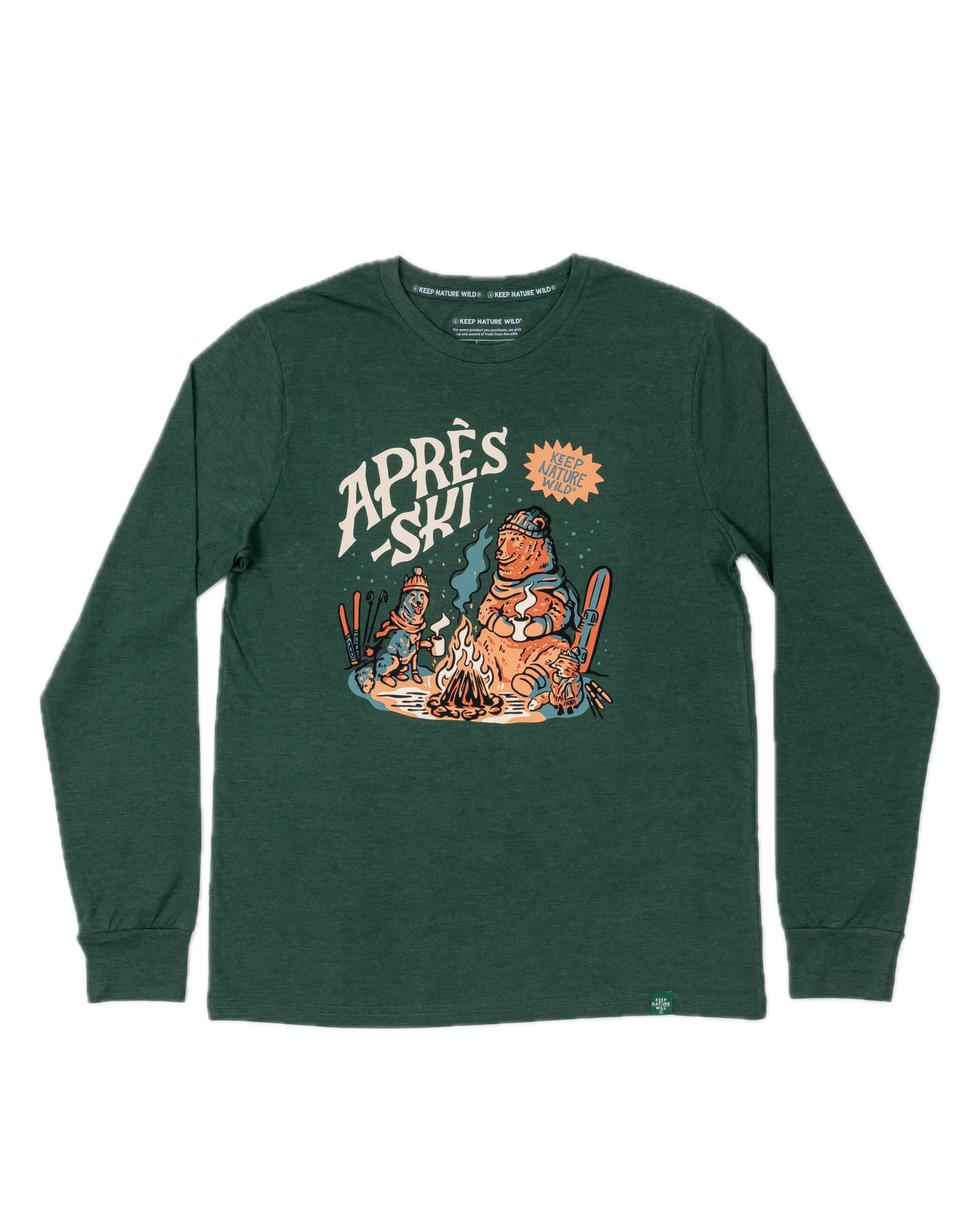 Apres Ski Unisex Long Sleeve Shirt | Heather Forest