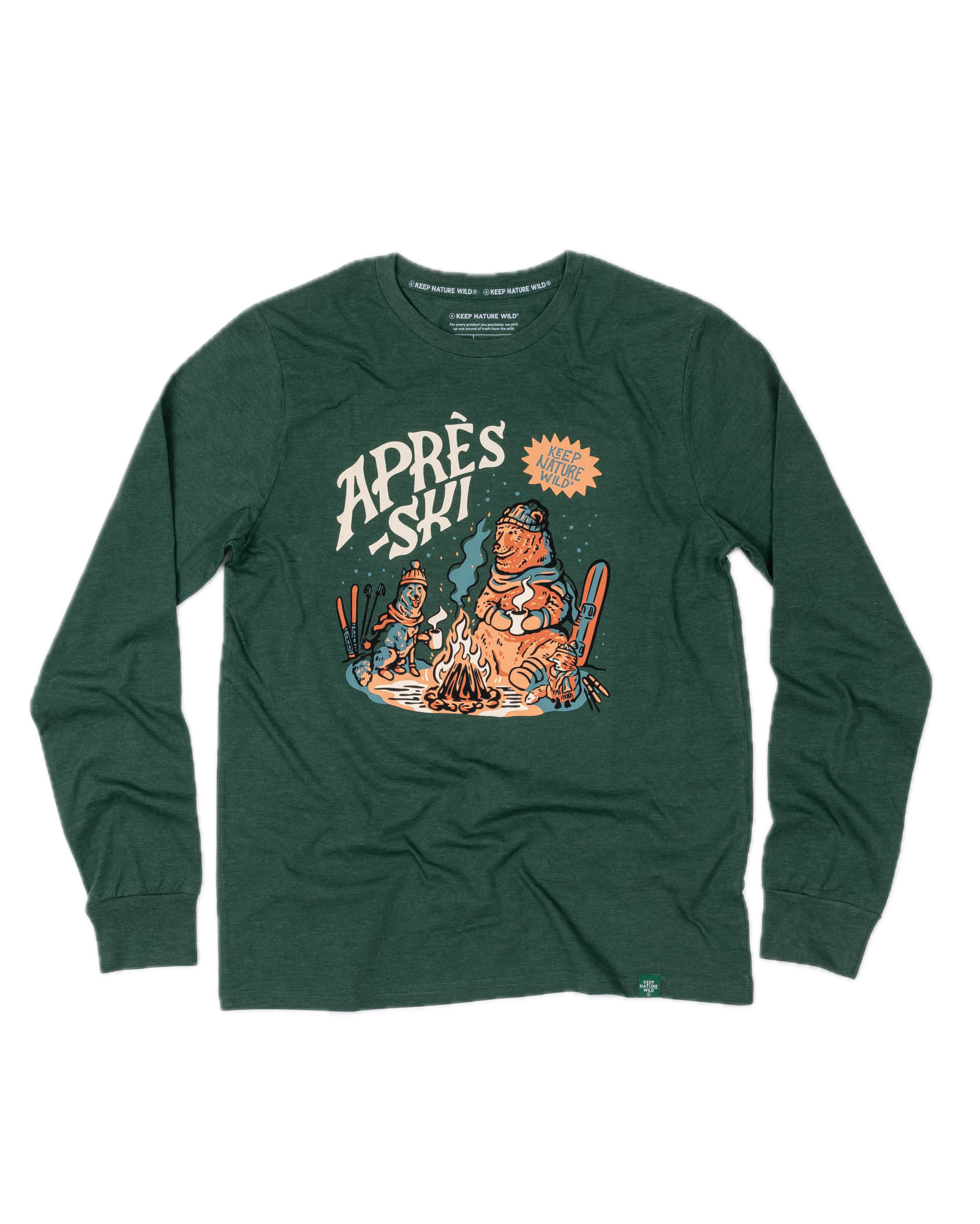 Apres Ski Unisex Long Sleeve Shirt | Heather Forest