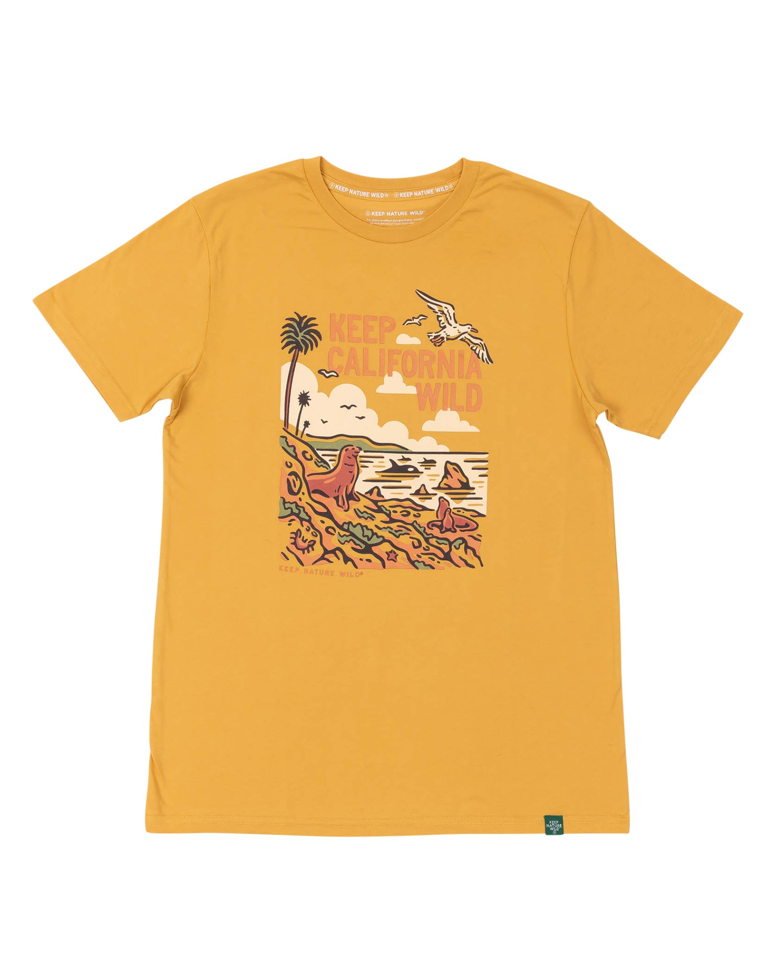 Keep California Wild Unisex Tee | Mustard