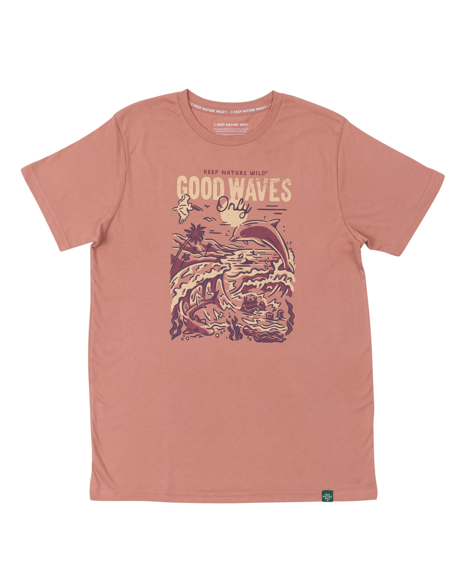 Good Waves Only Unisex Tee | Canyon Rose
