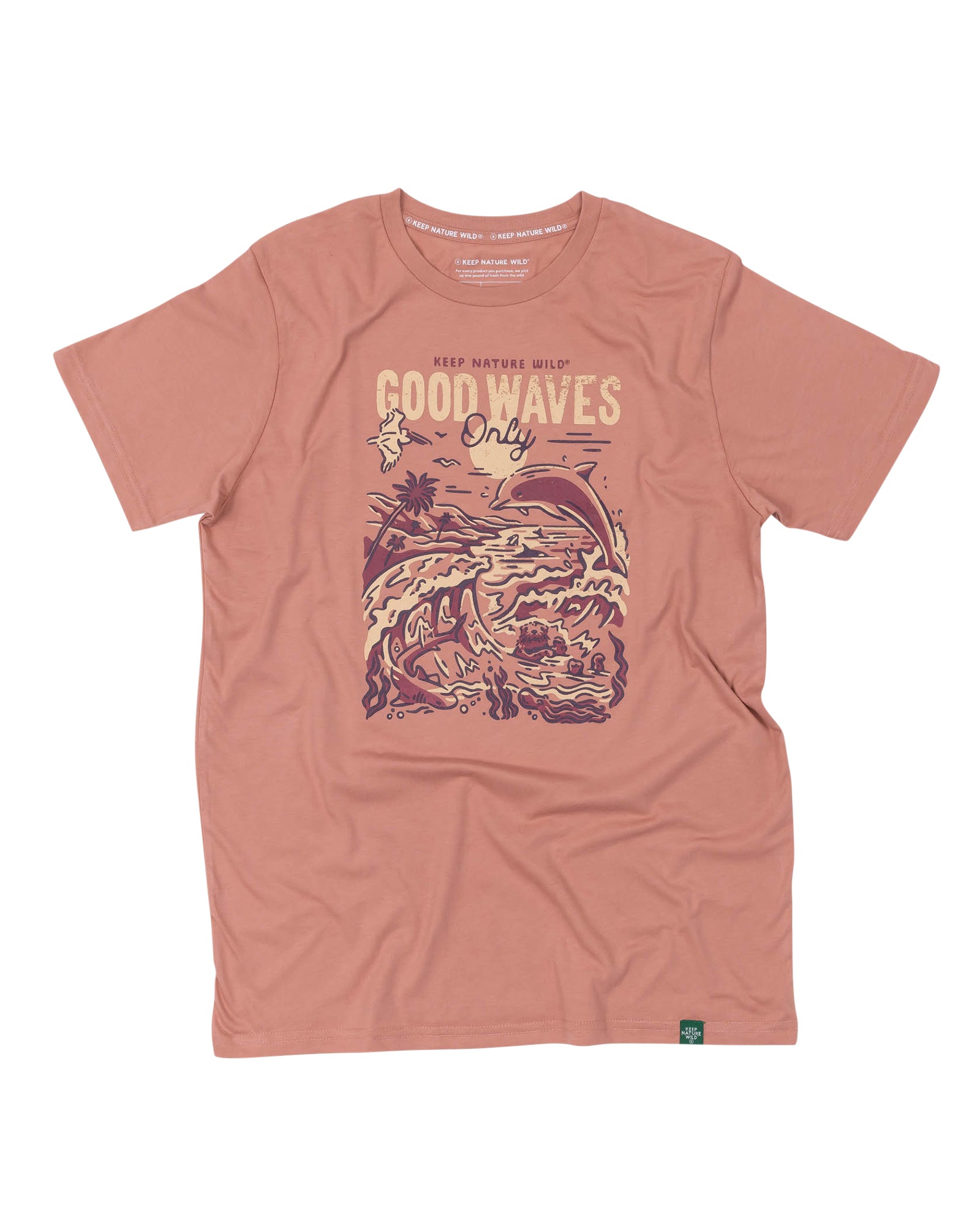 Good Waves Only Unisex Tee | Canyon Rose