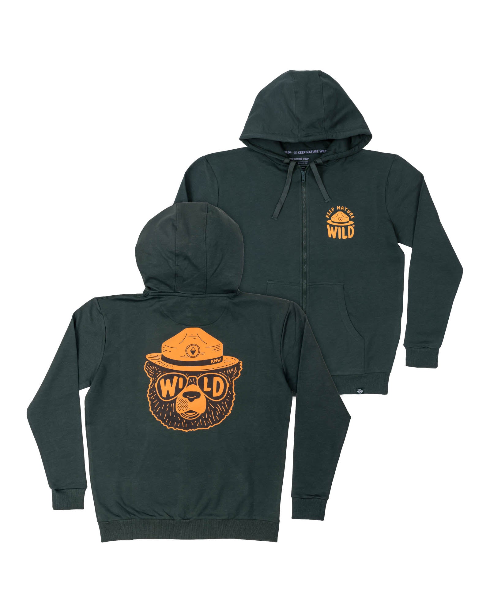 Wildbear Zip-Up Hoodie | Heather Forest
