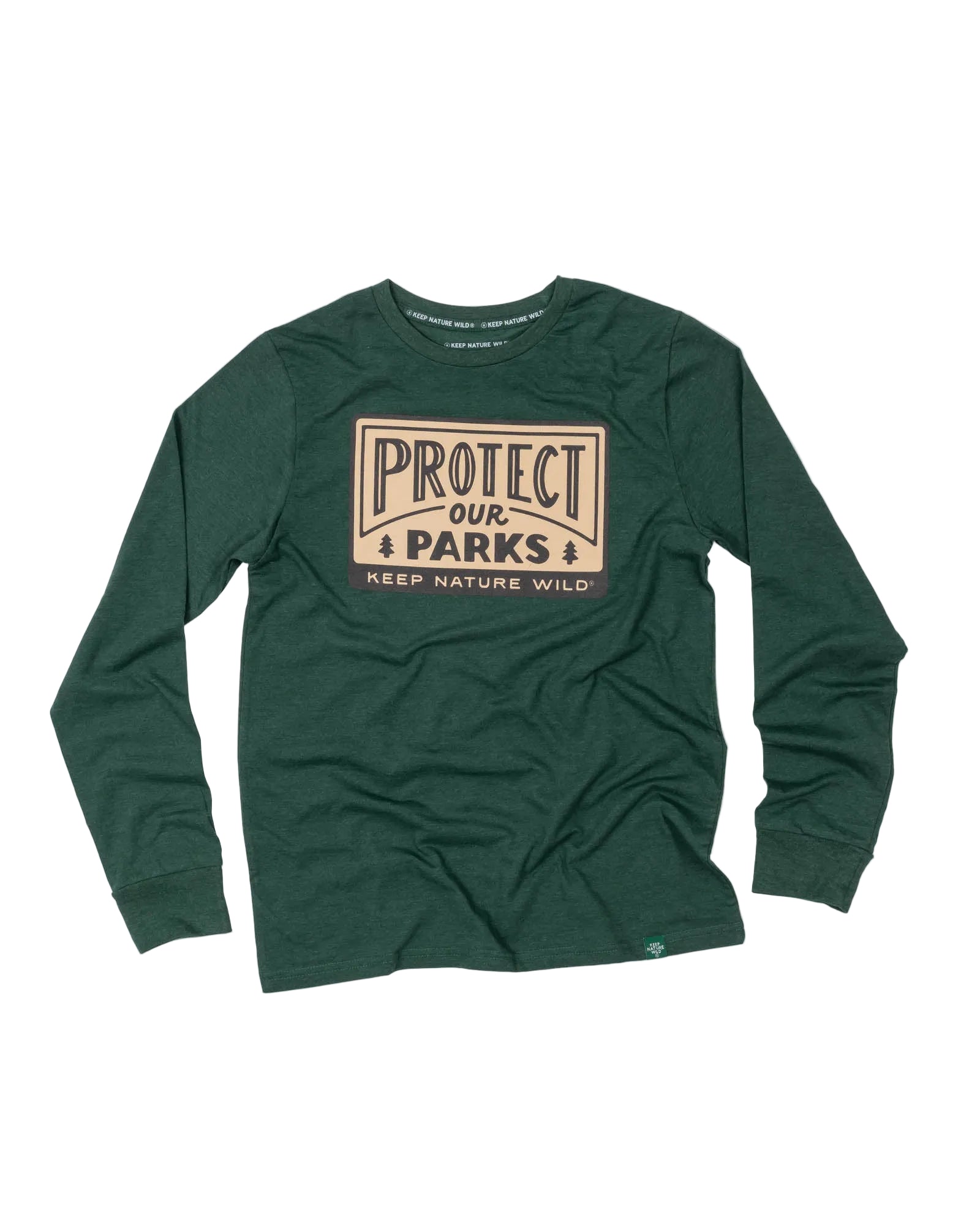 Protect Our Parks Unisex Long Sleeve Shirt | Heather Forest