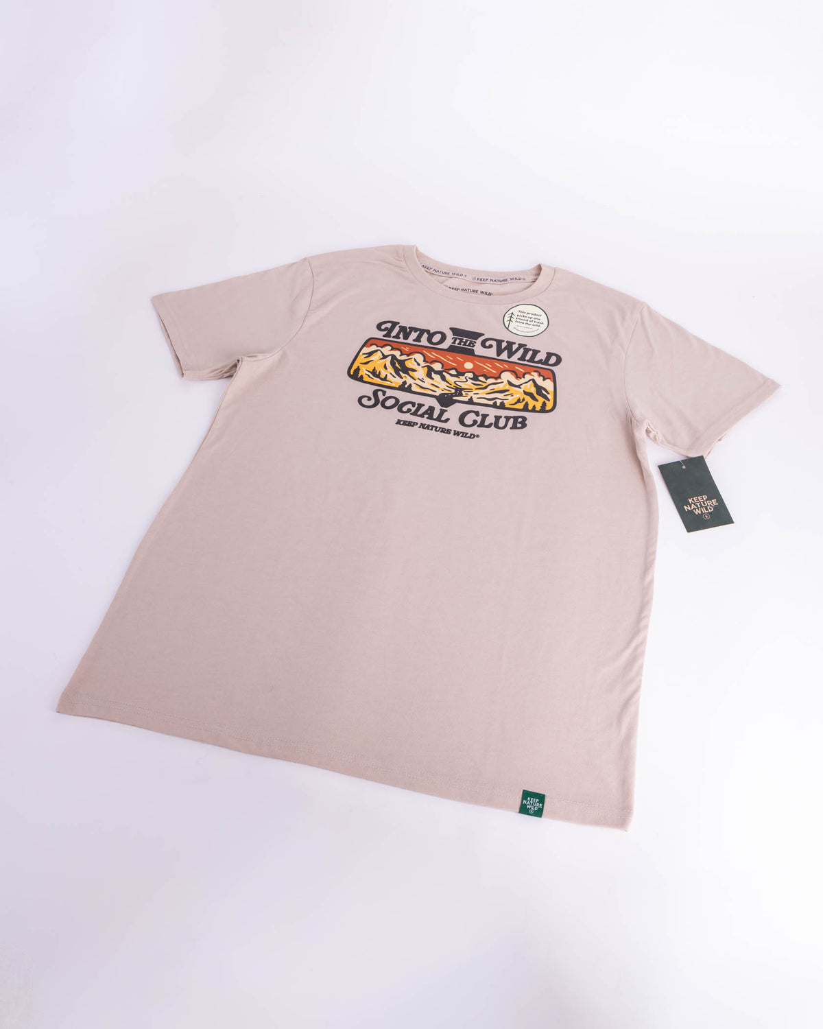Into the Wild Social Club | Unisex Tee | Heather Tan