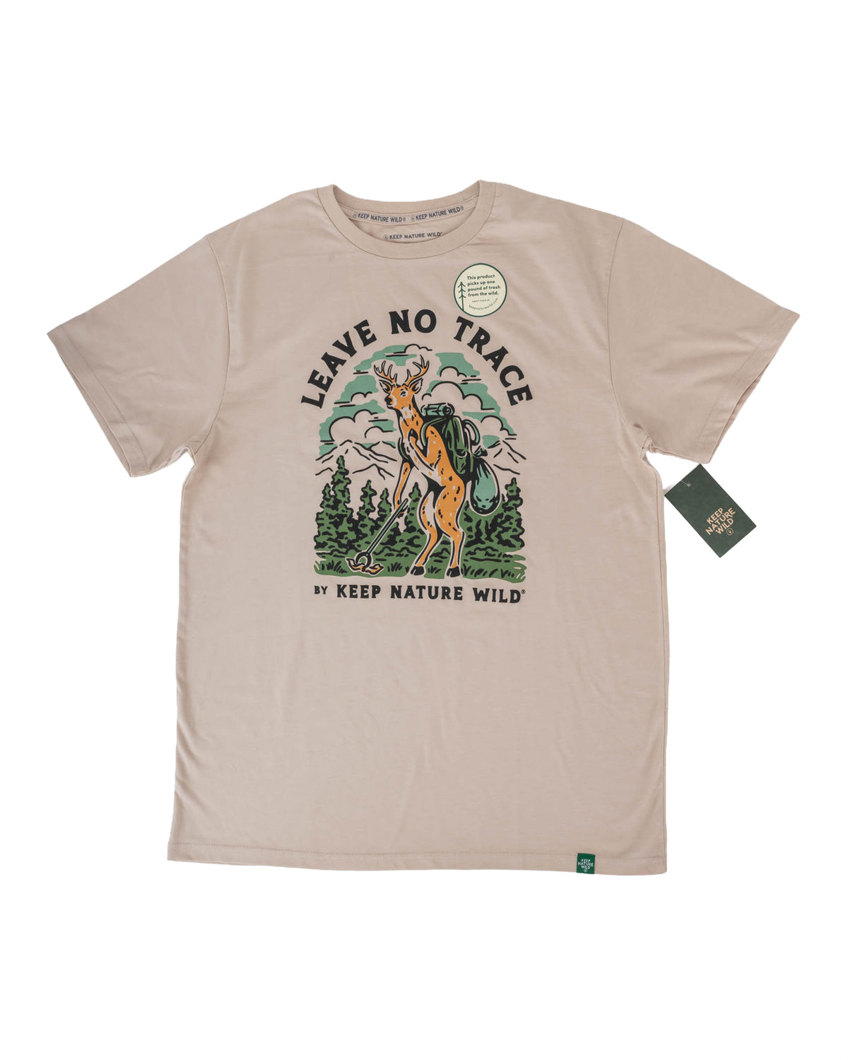 Leave No Trace By KNW | Unisex Tee | Heather Tan