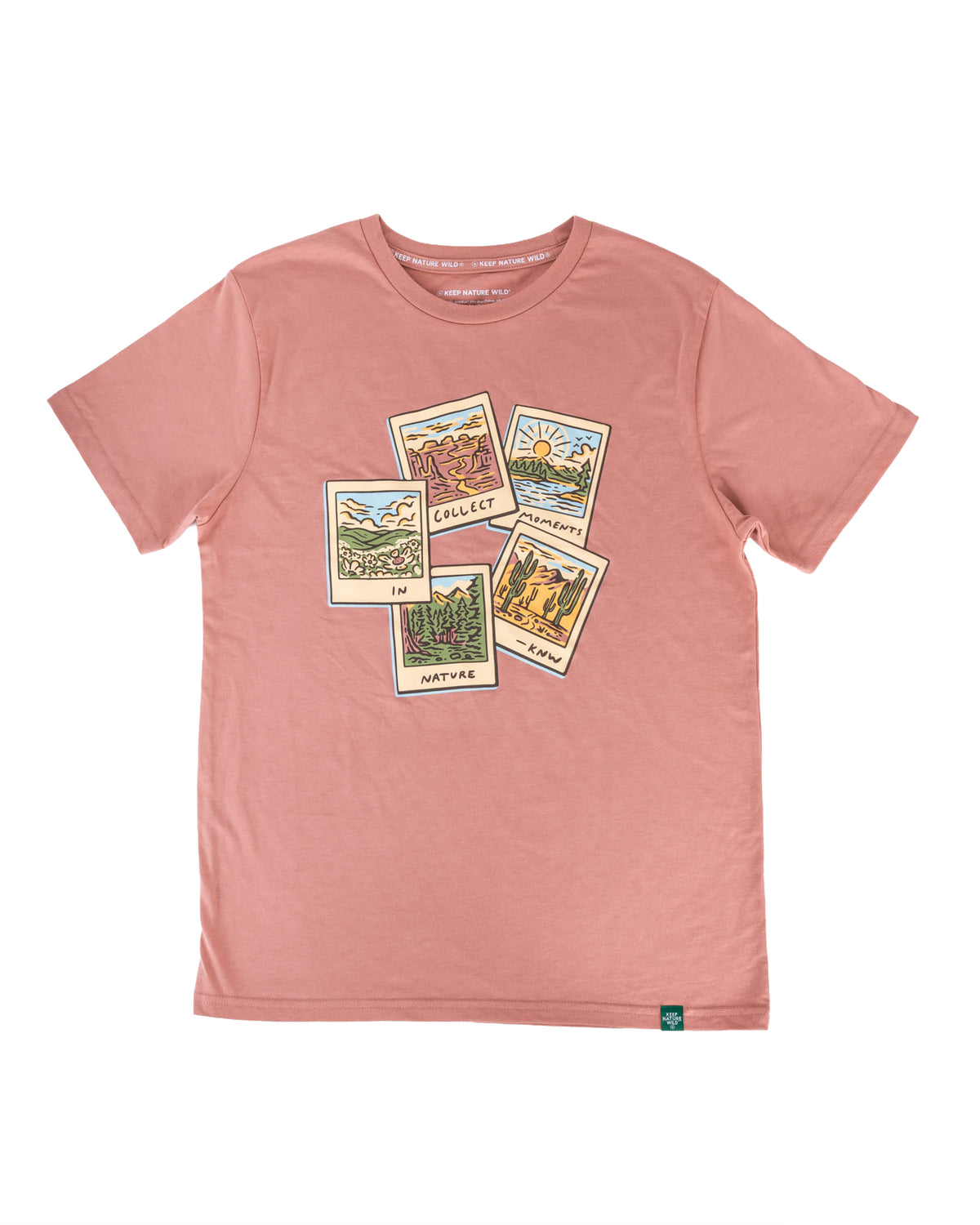 Collect Moments in Nature | Unisex Tee | Canyon Rose