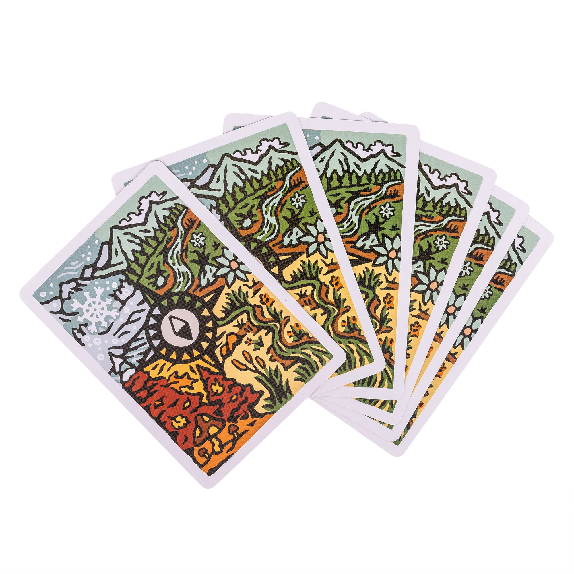 Seasons of Squatch Playing Cards