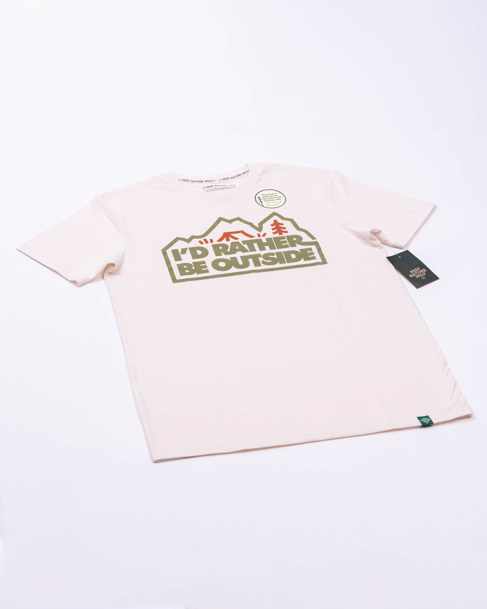 I'd Rather Be Outside Forest Unisex Tee | Natural