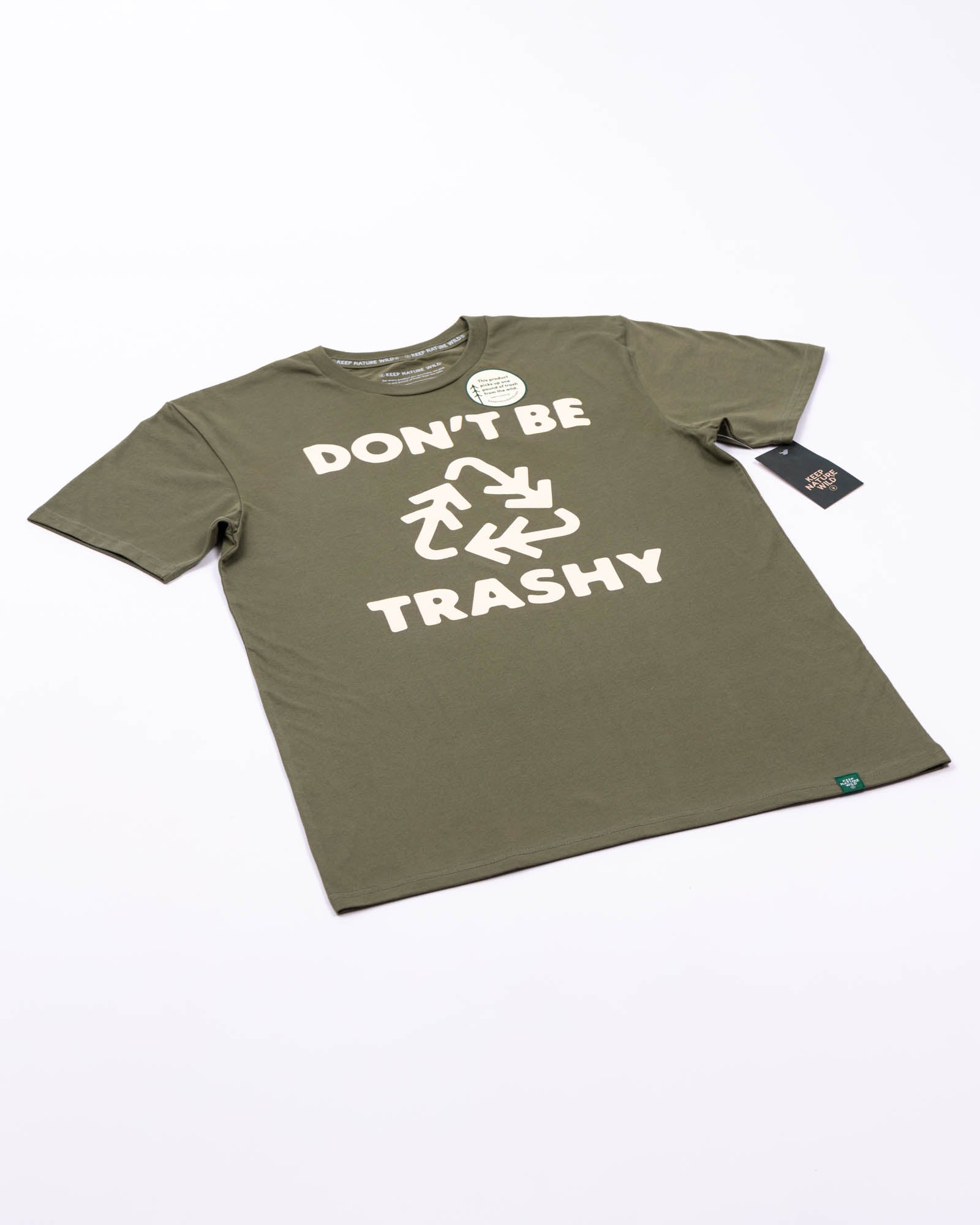 Don't Be Trashy Unisex Tee | Olive