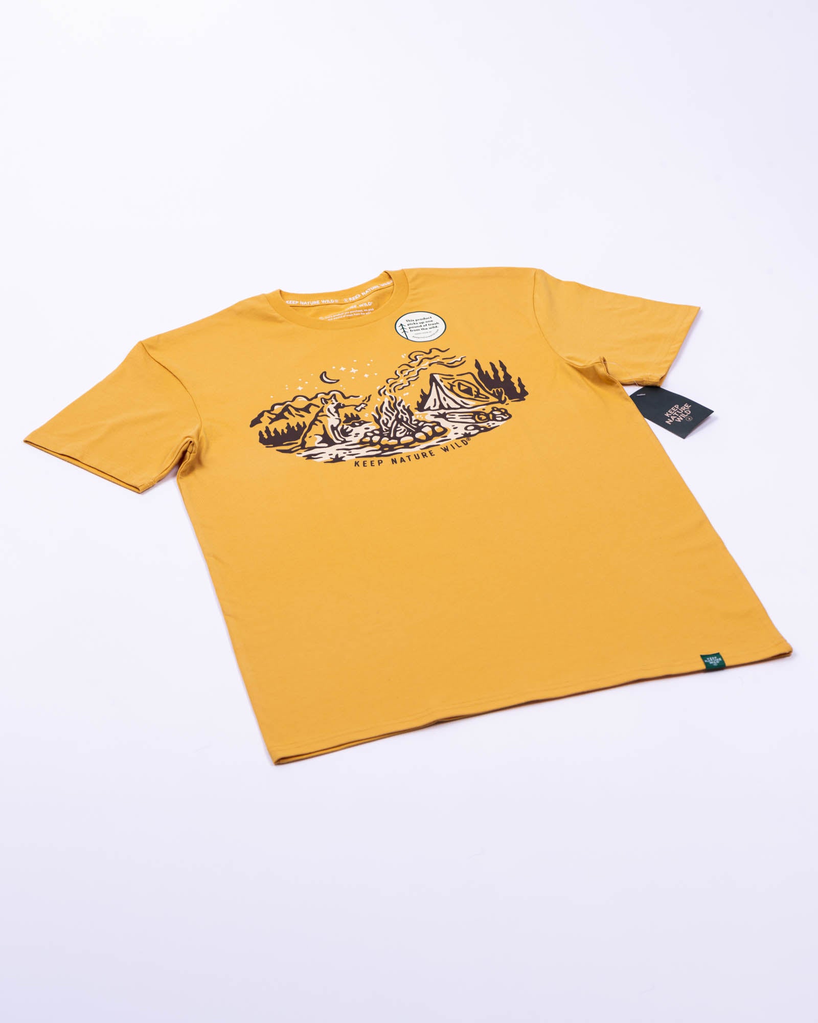 Campfire Dog Unisex Tee | Mustard