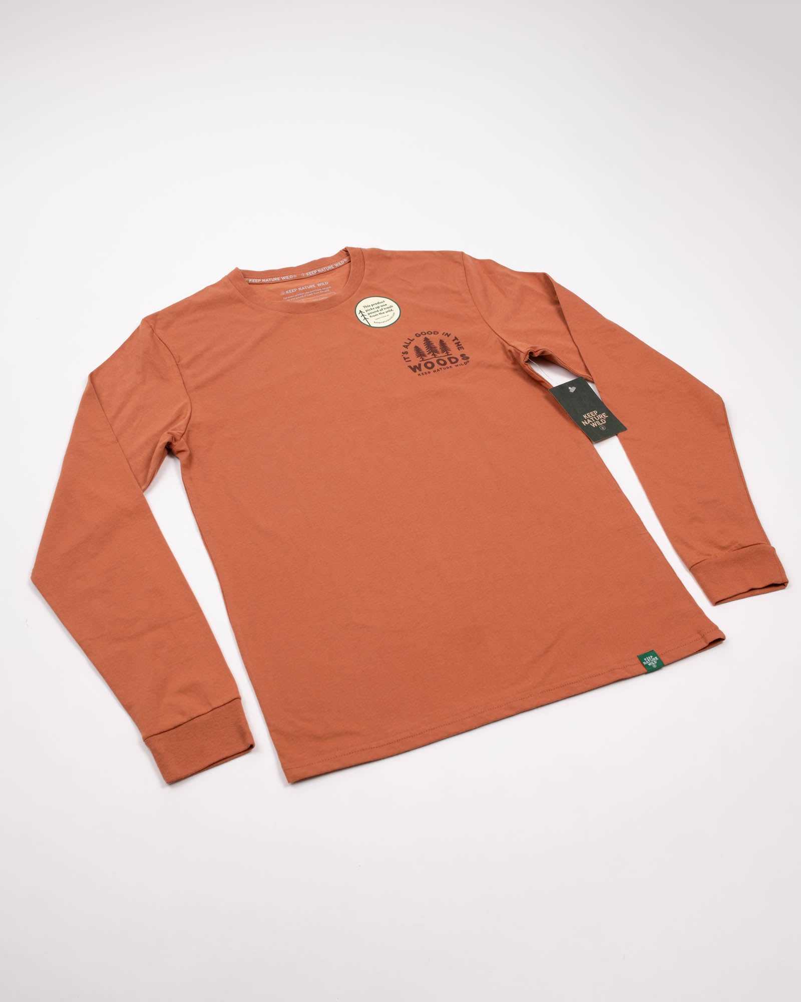 Good in the Woods Unisex Long Sleeve Tee | Redwood