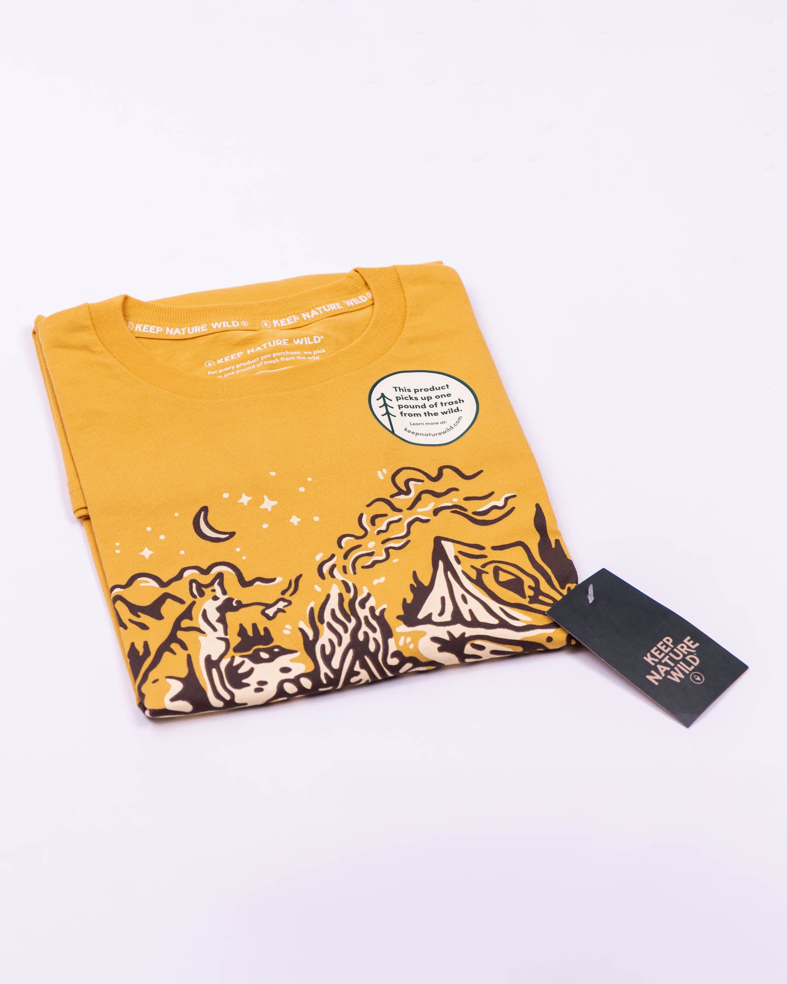 Campfire Dog Unisex Tee | Mustard