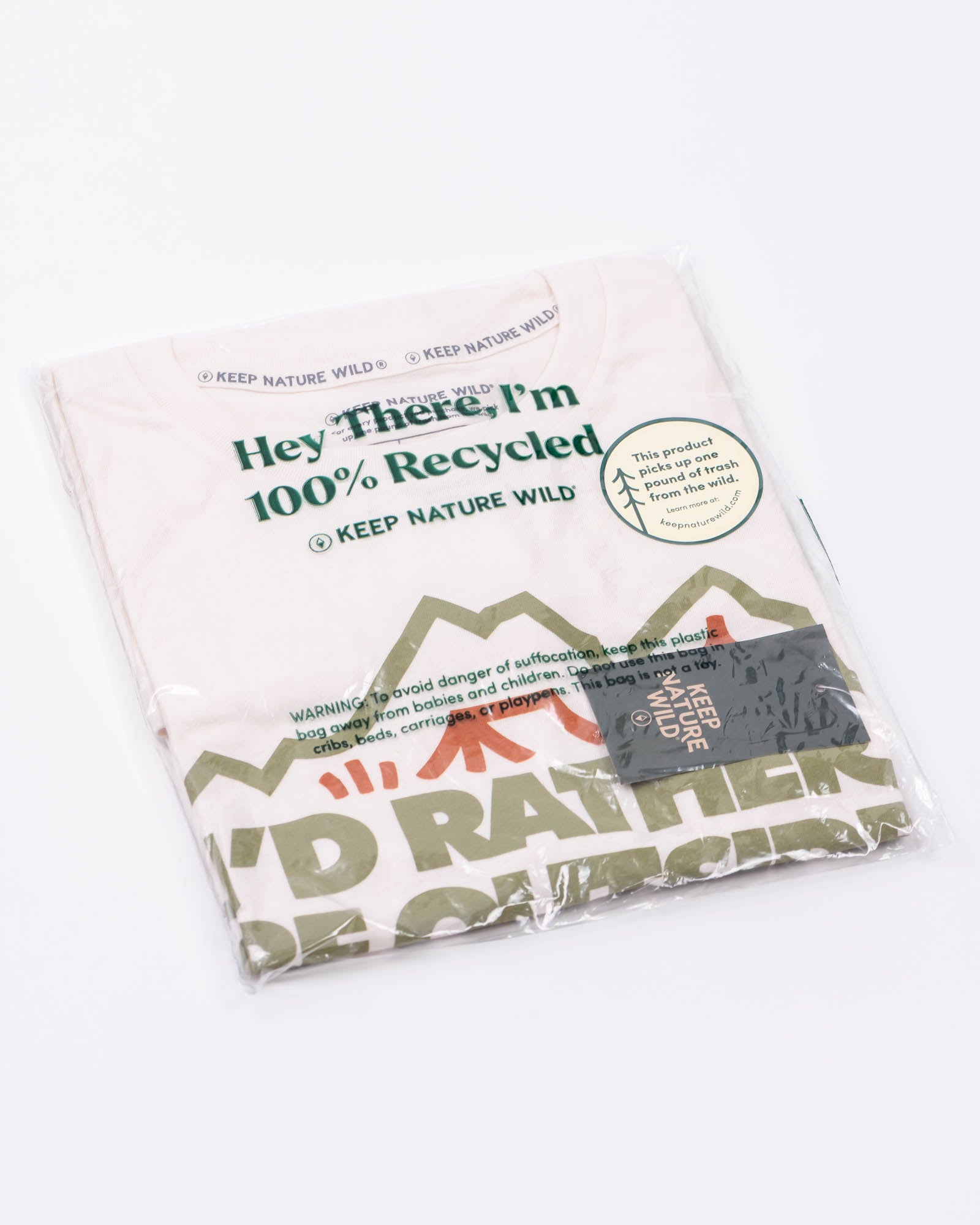I'd Rather Be Outside Forest Unisex Tee | Natural