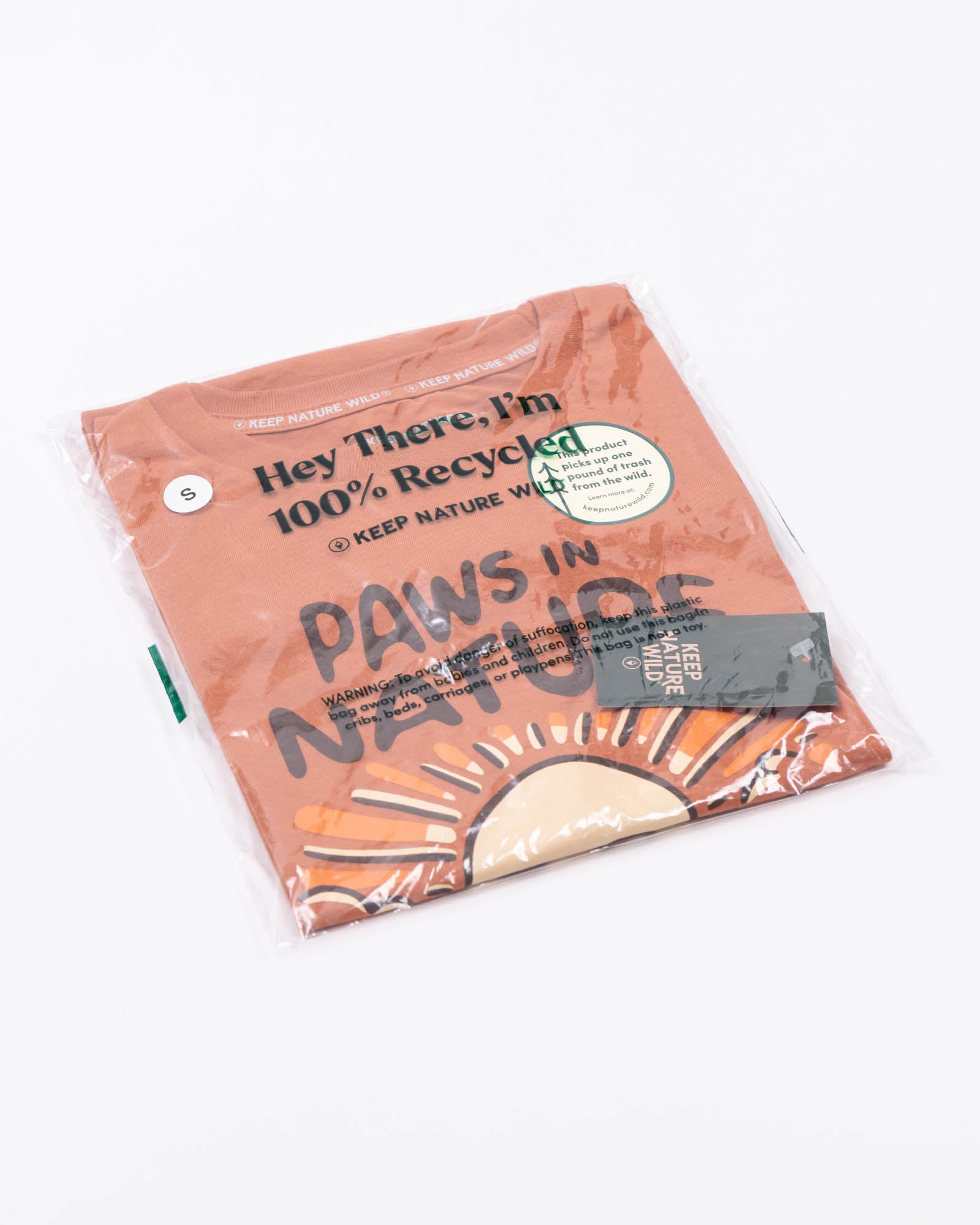 Dog Paws in Nature Unisex Tee | Redwood