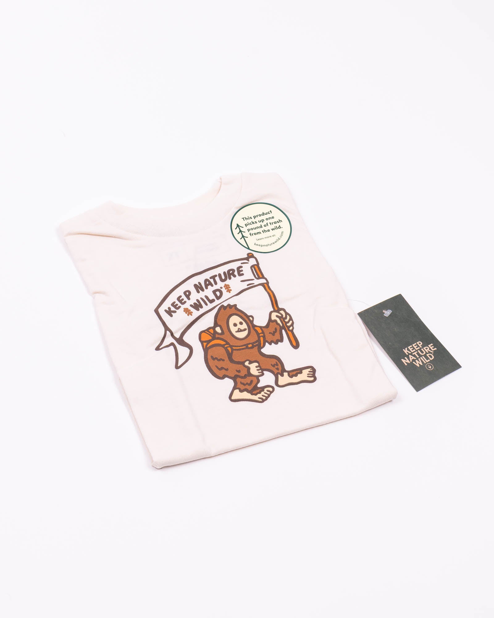 Happy Camper Squatch Toddler Tee | Natural