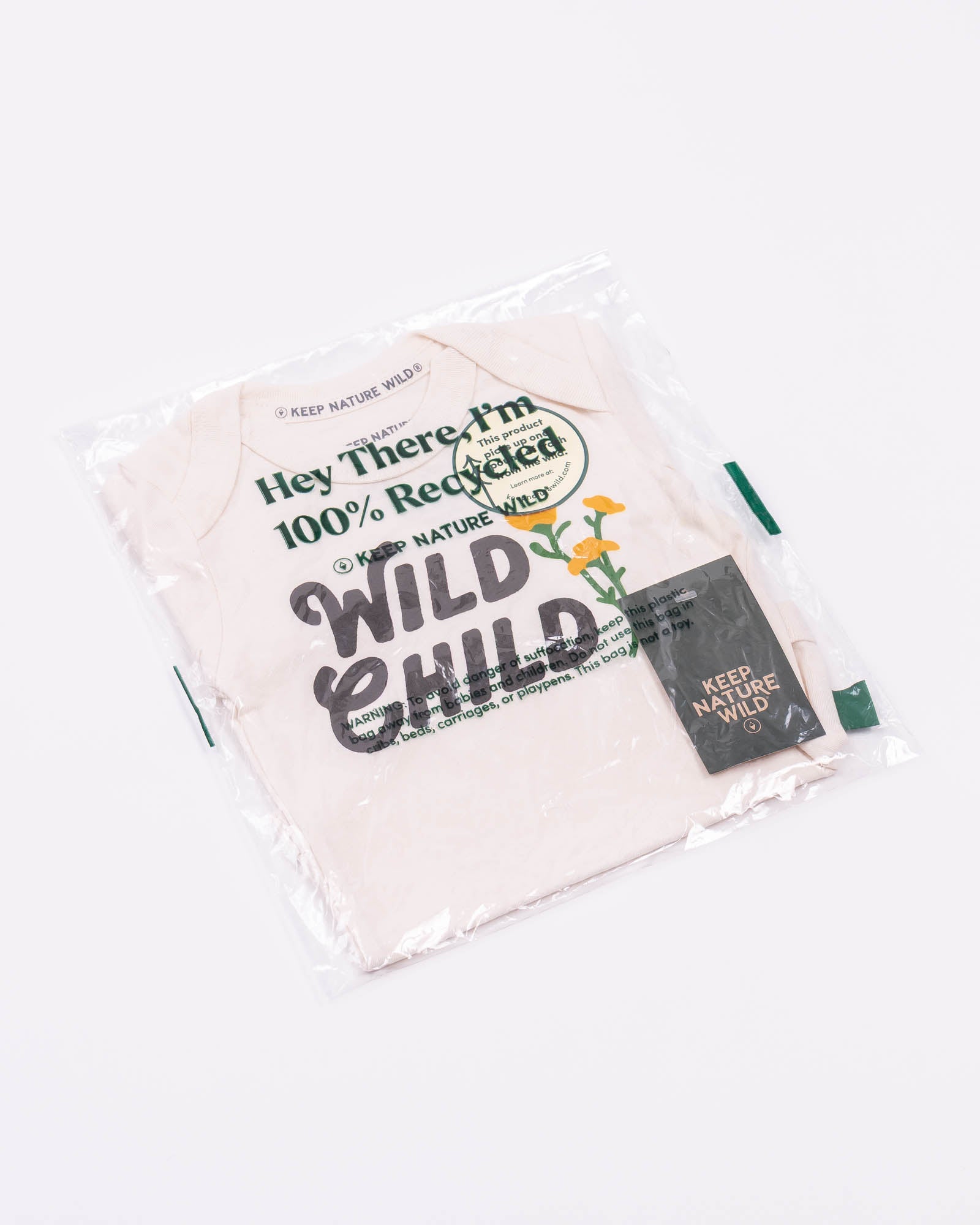 Wild Child Baby Bodysuit | Natural