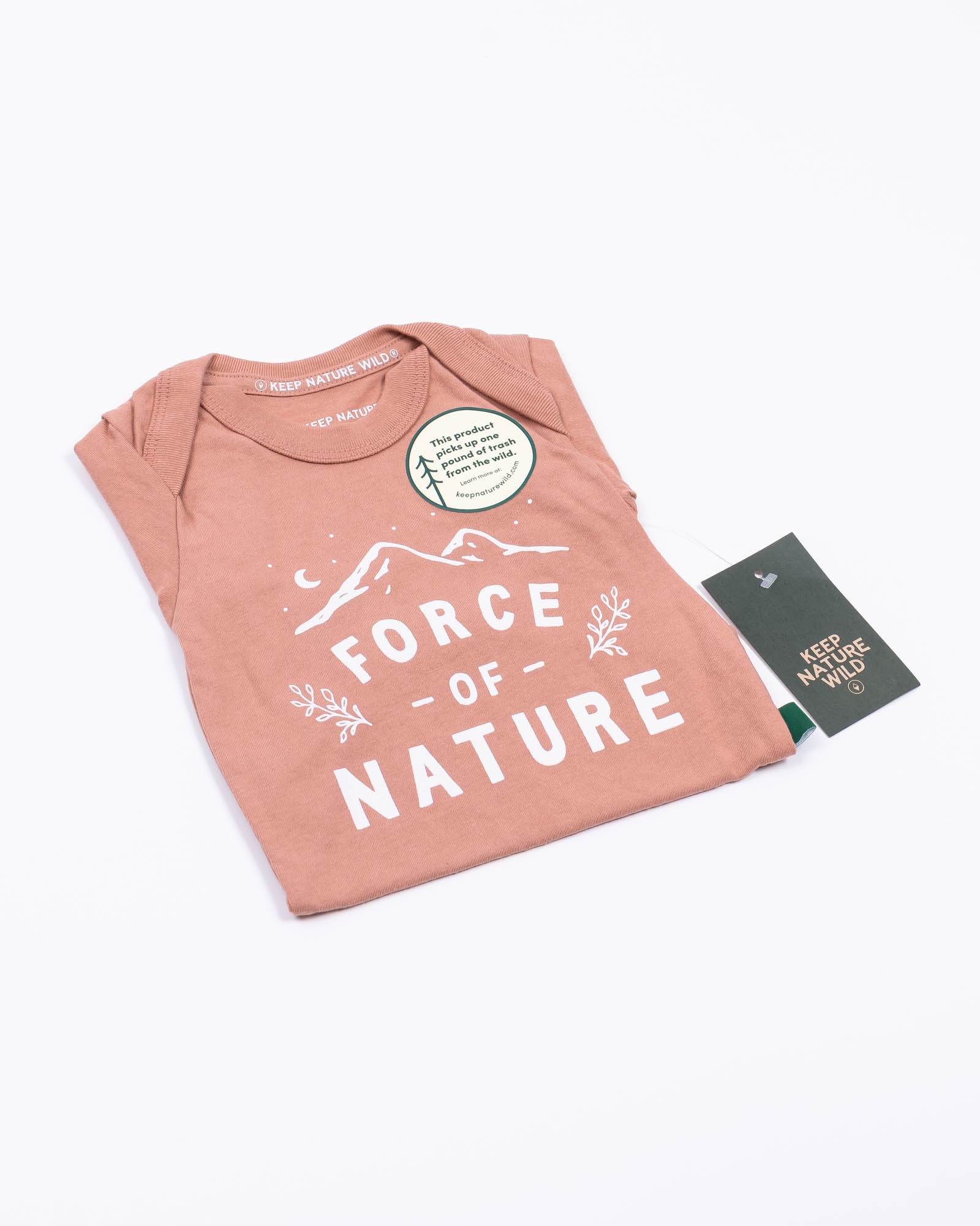 Force of Nature Baby Bodysuit | Canyon Rose