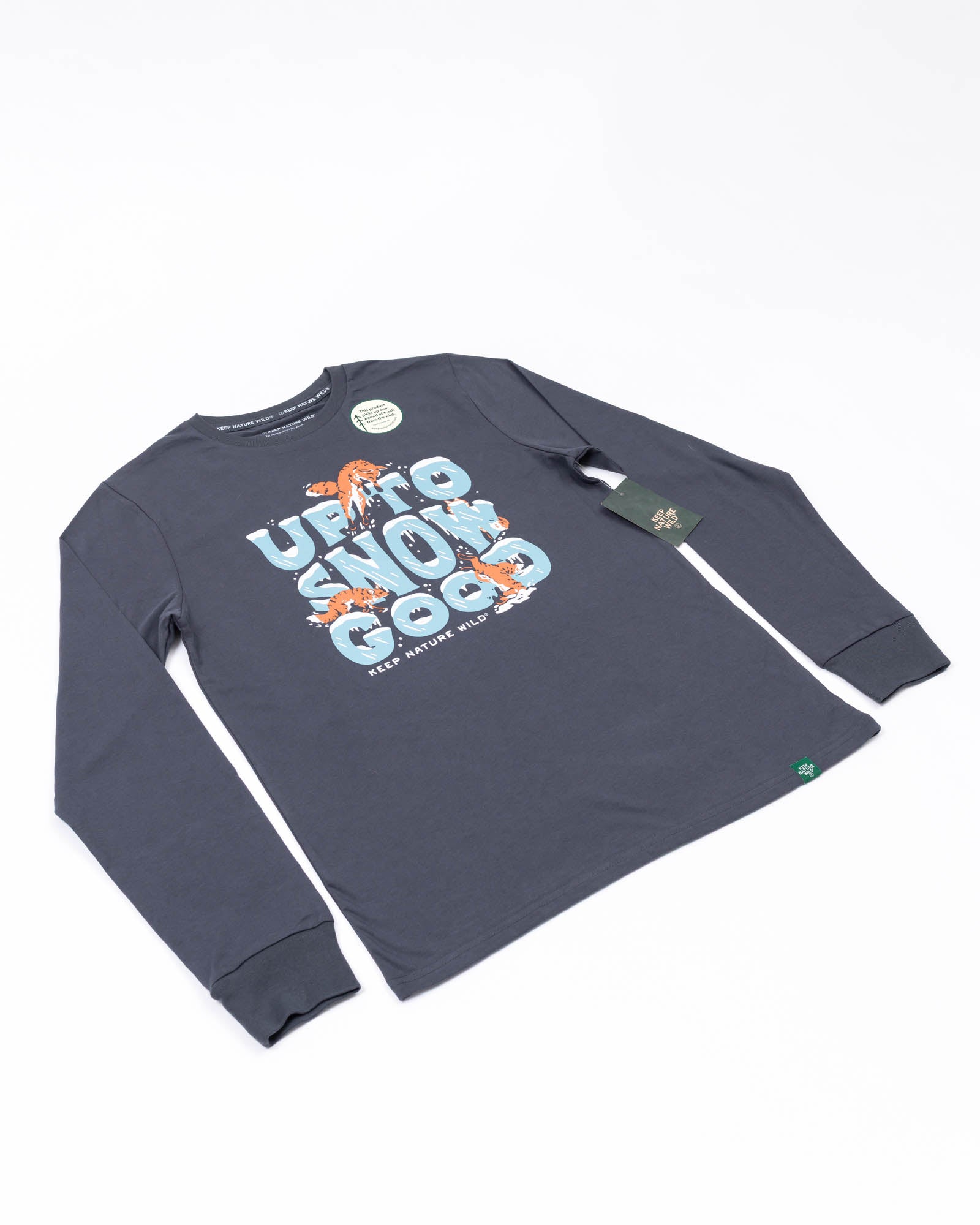 Up To Snow Good Unisex Long Sleeve Shirt | Coal