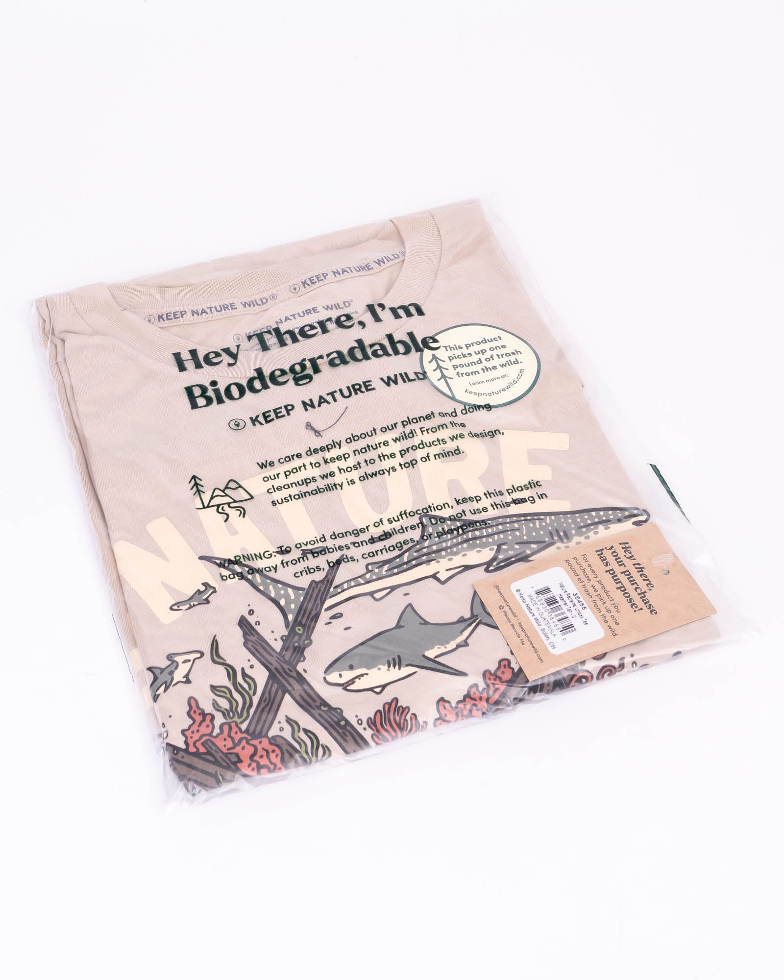 Nature Reclaims Unisex Tee | Heather Tan