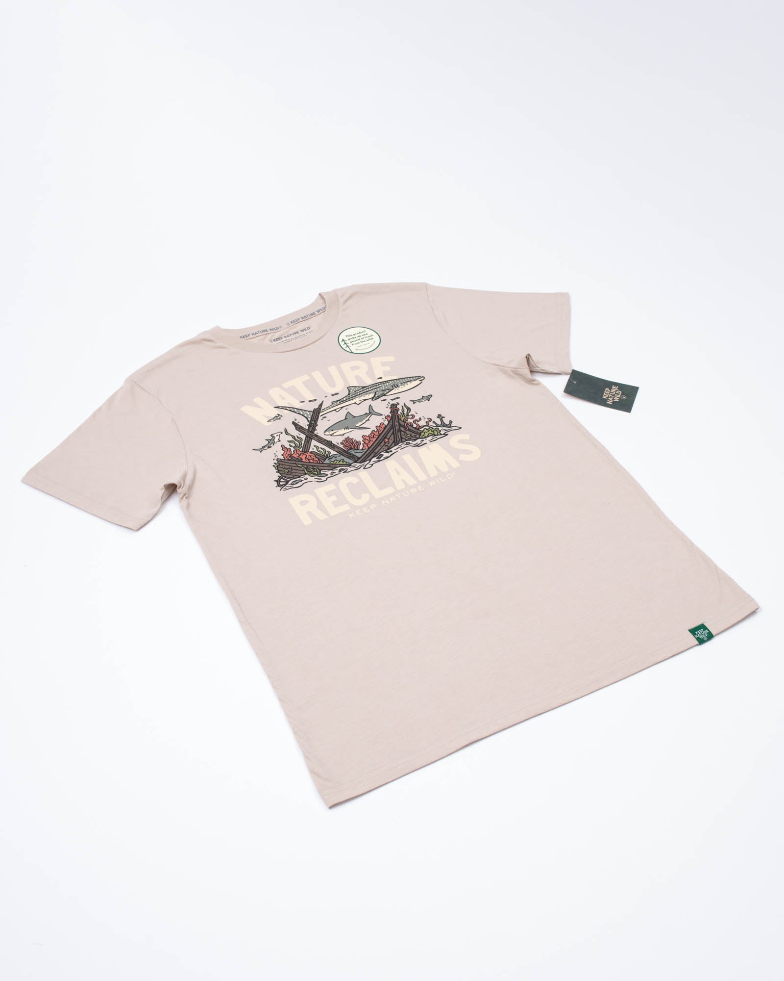 Nature Reclaims Unisex Tee | Heather Tan