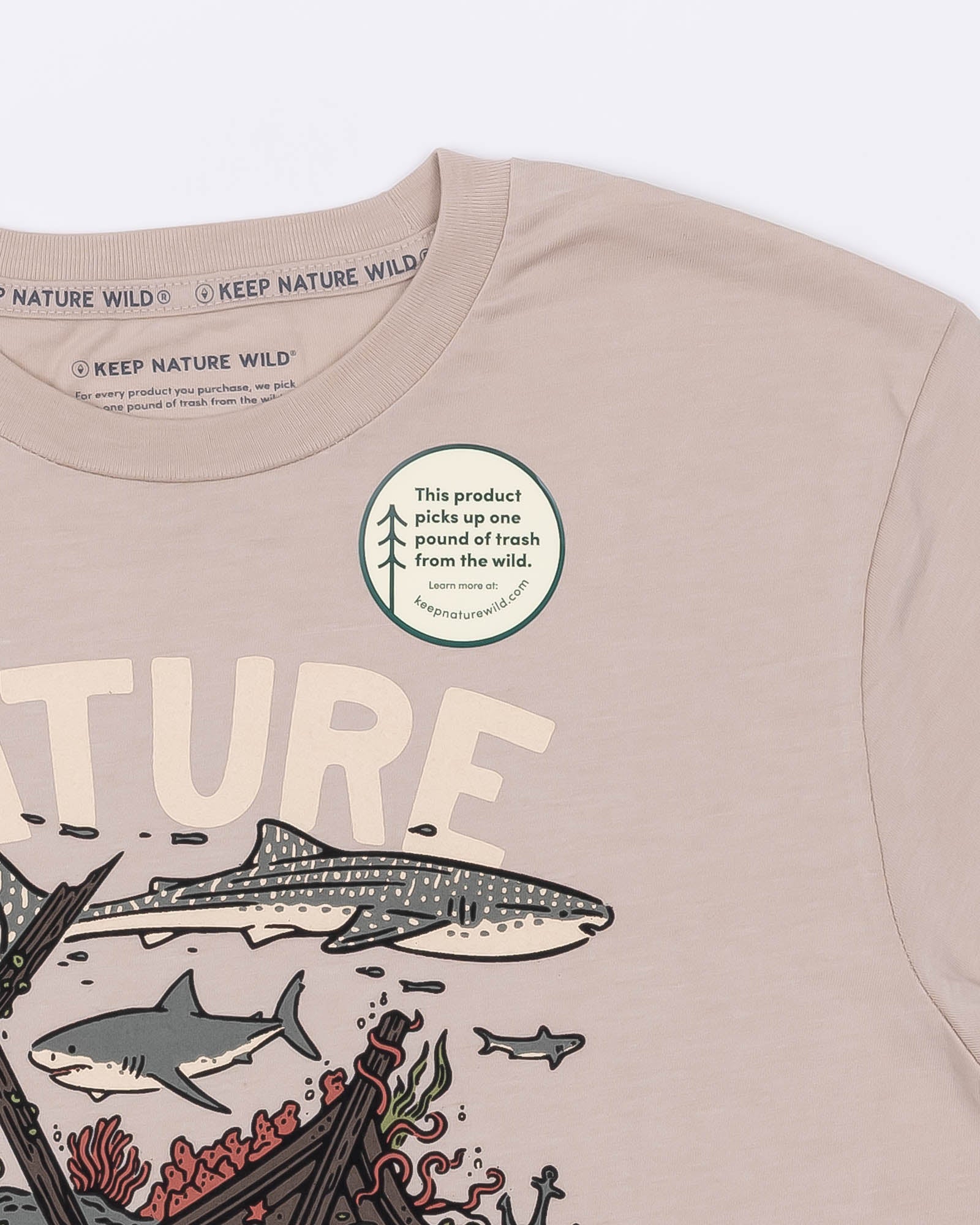 Nature Reclaims Unisex Tee | Heather Tan