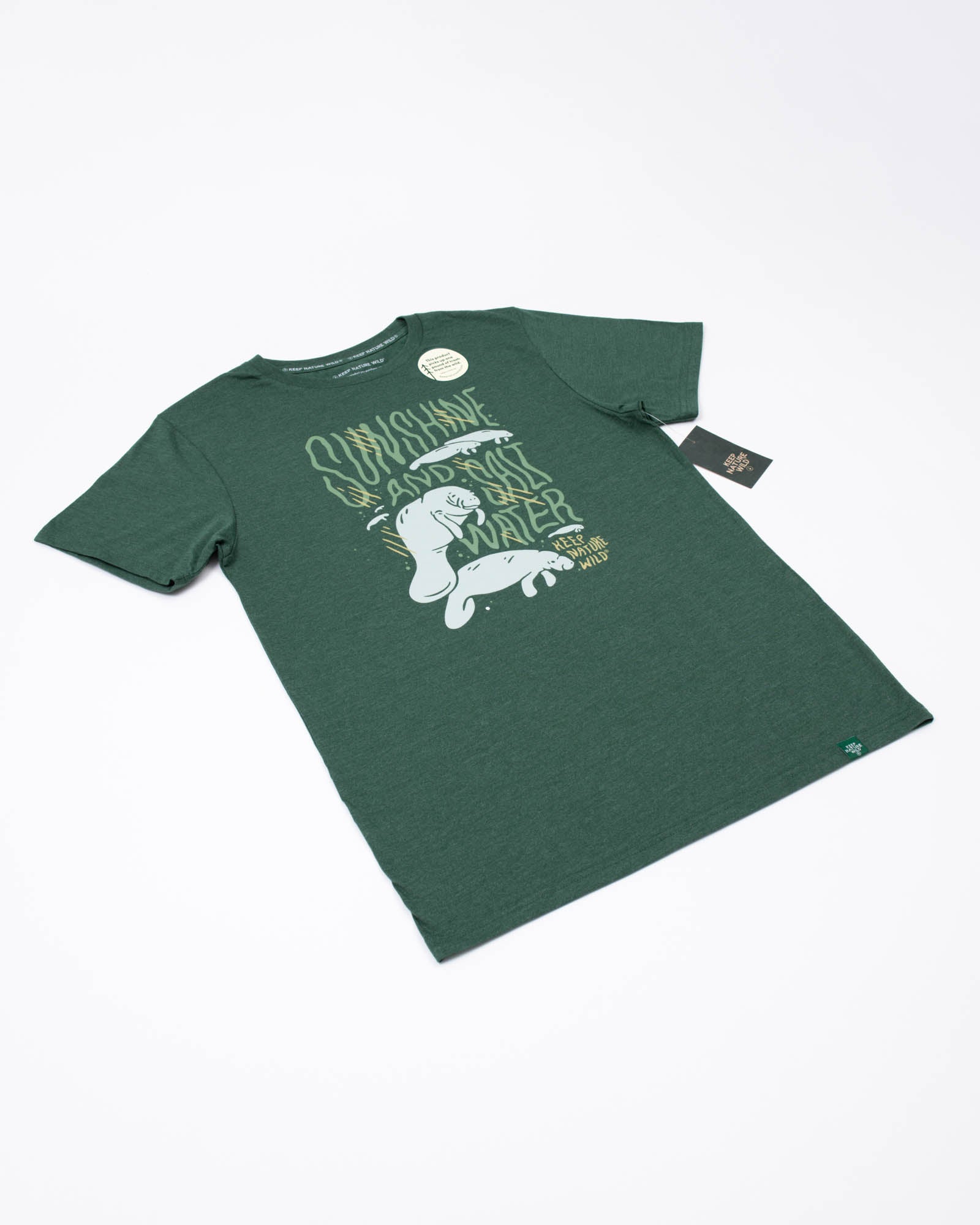 Manatees Motto Unisex Tee | Heather Forest